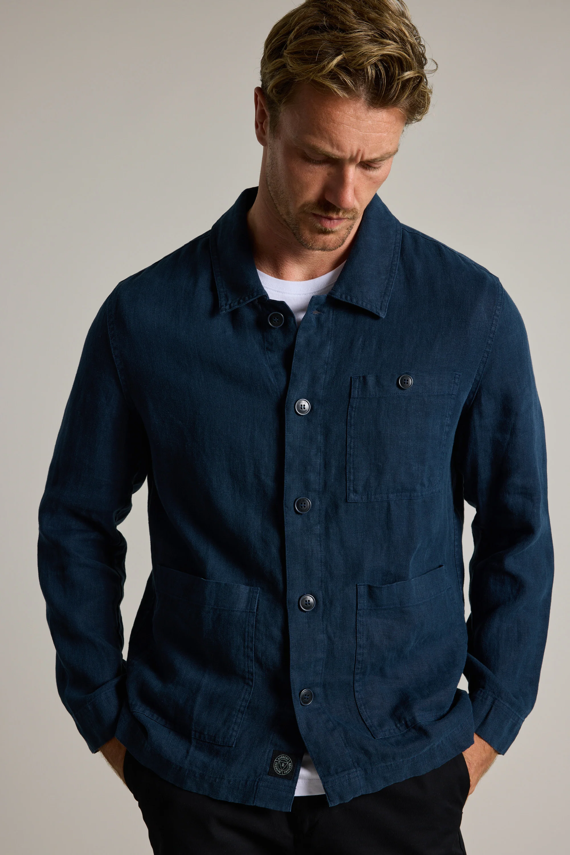 Forelle Linen Overshirt Jacket - Image 5