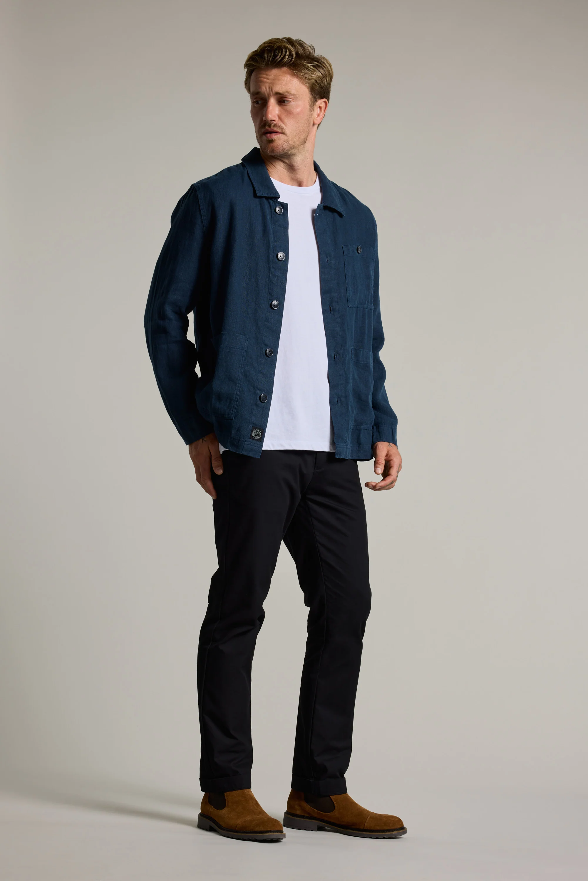 Forelle Linen Overshirt Jacket - Image 7