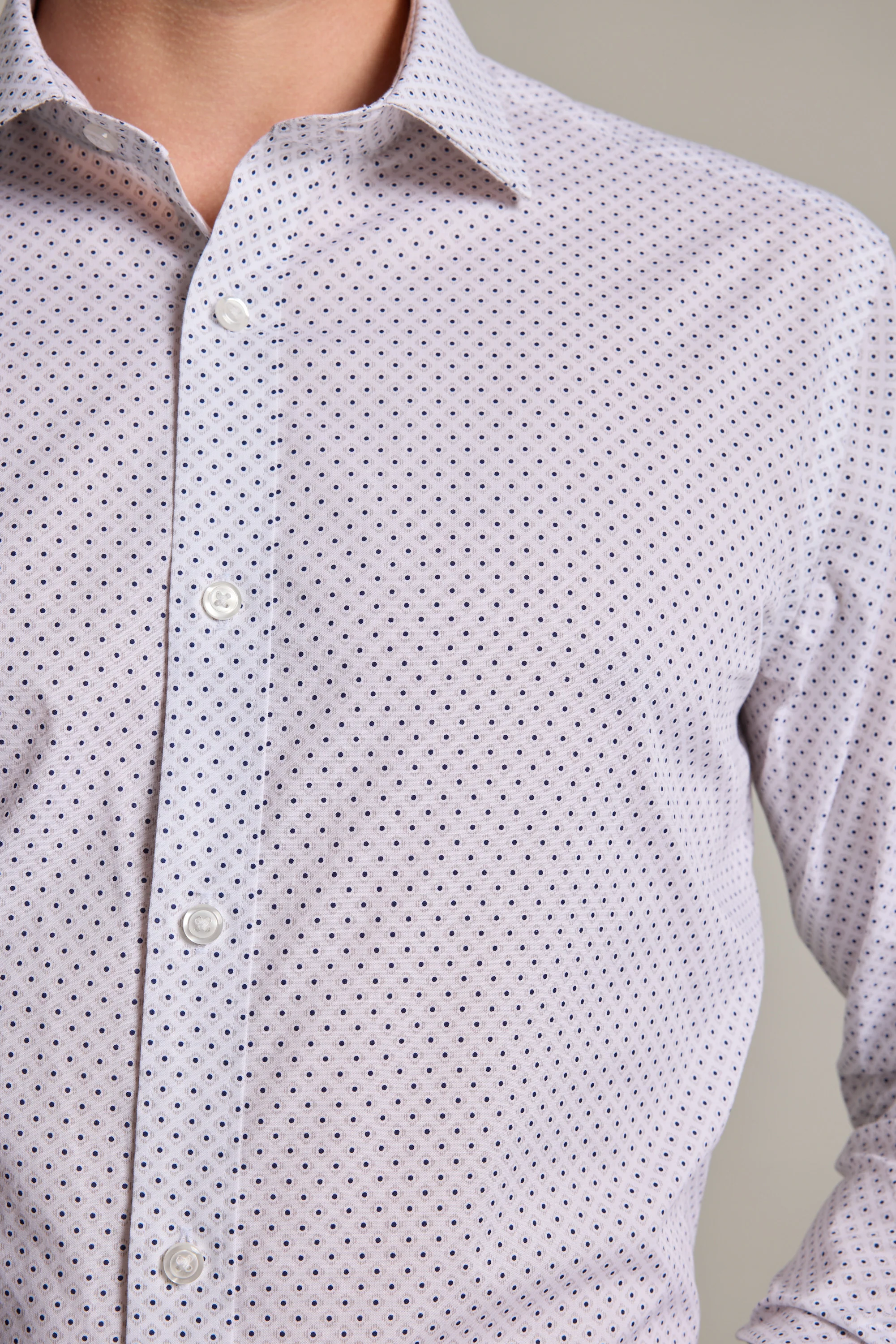 Foster Print Business Shirt - Image 2