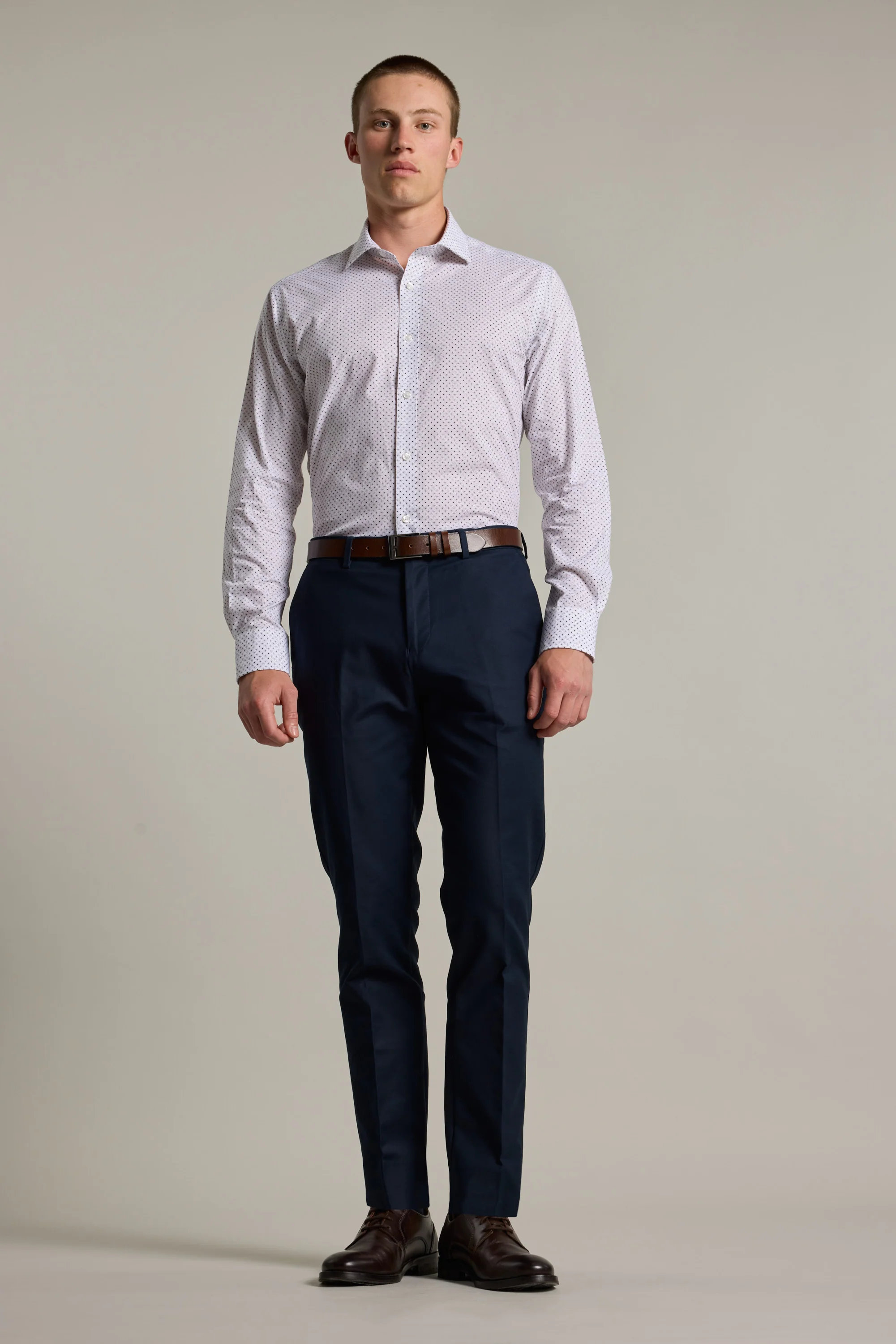 Foster Print Business Shirt - Image 3