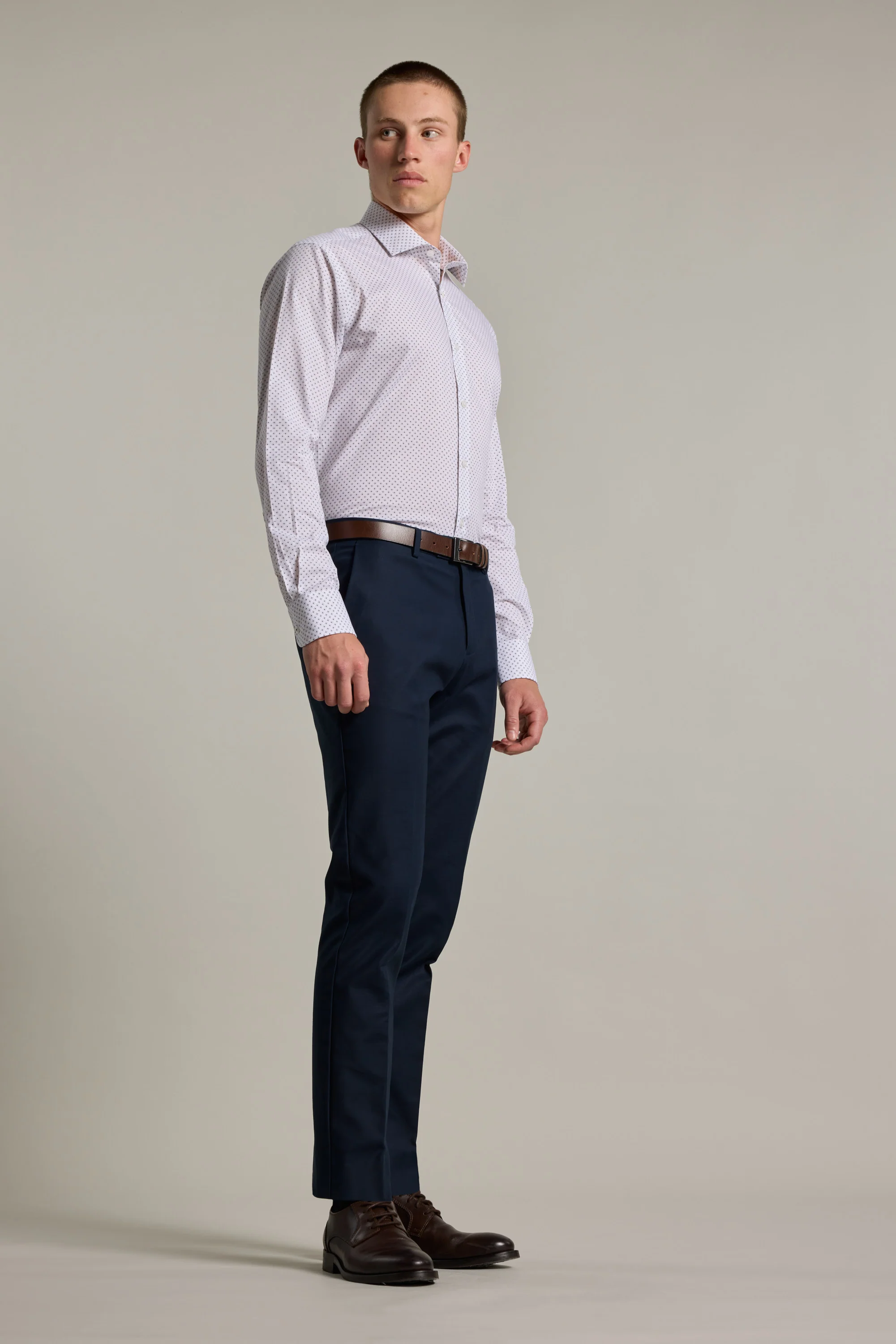 Foster Print Business Shirt - Image 5