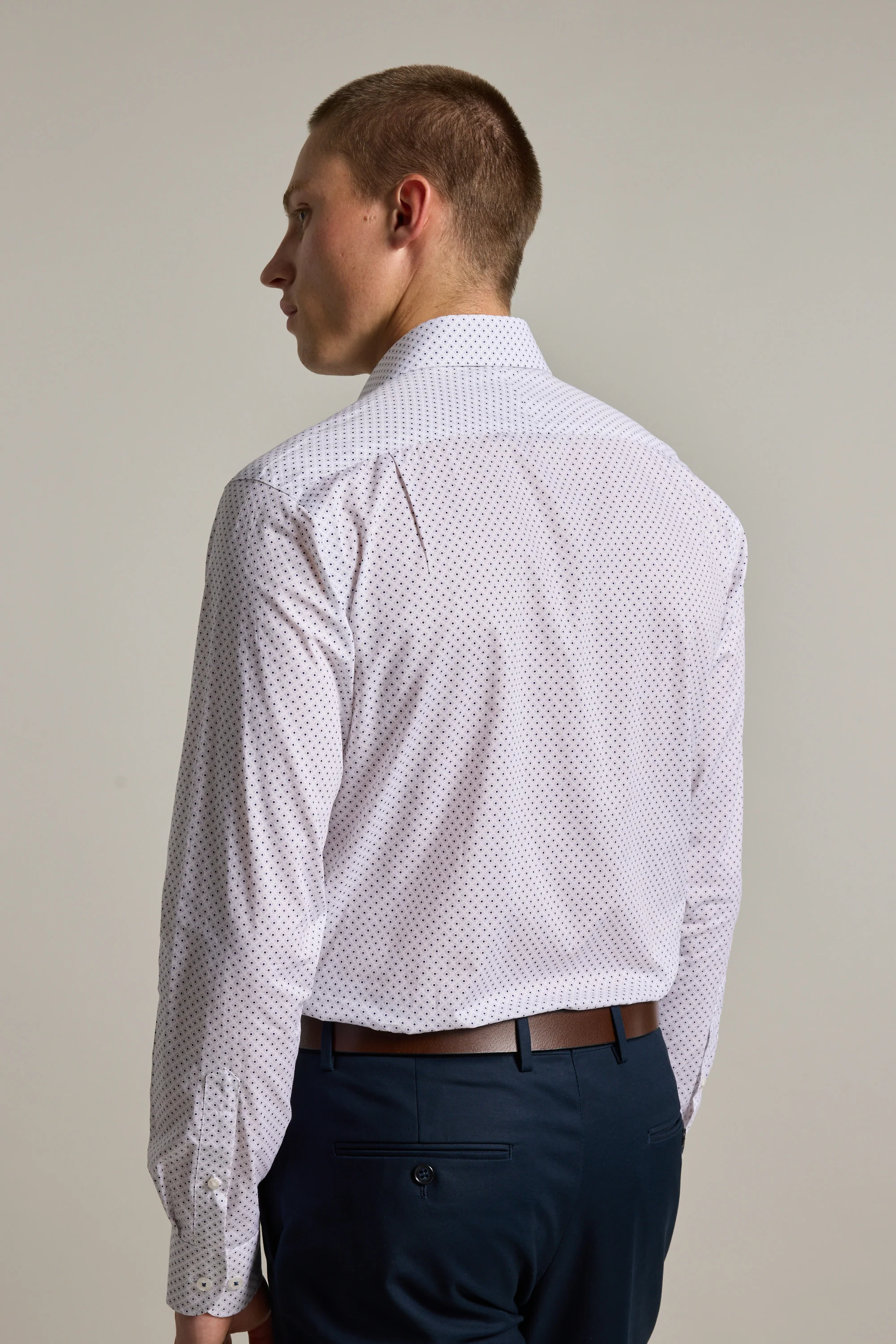 Foster Print Business Shirt - Image 6