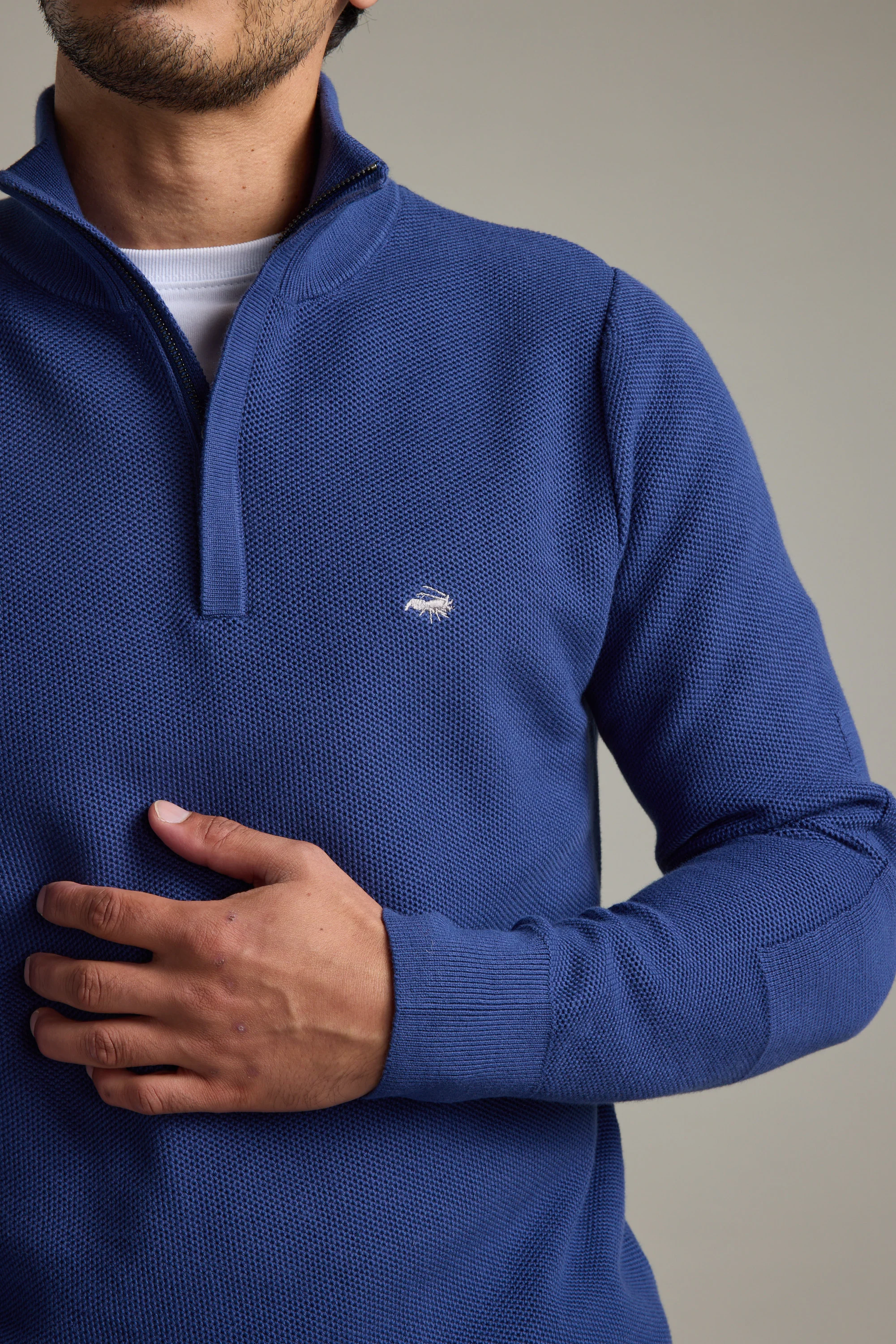 Gaston Cotton 1/4 Zip Sweater - Image 2