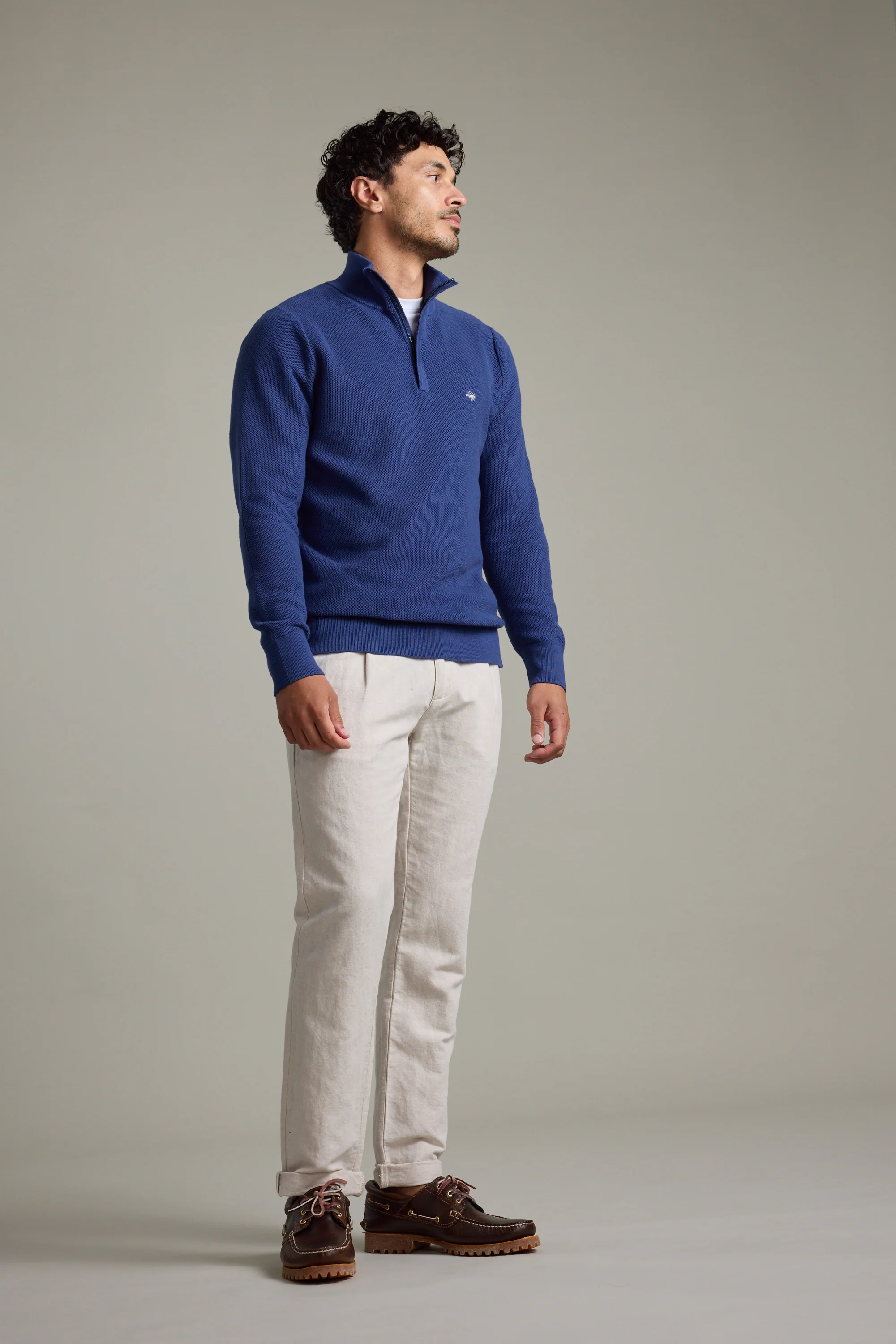 Gaston Cotton 1/4 Zip Sweater - Image 3