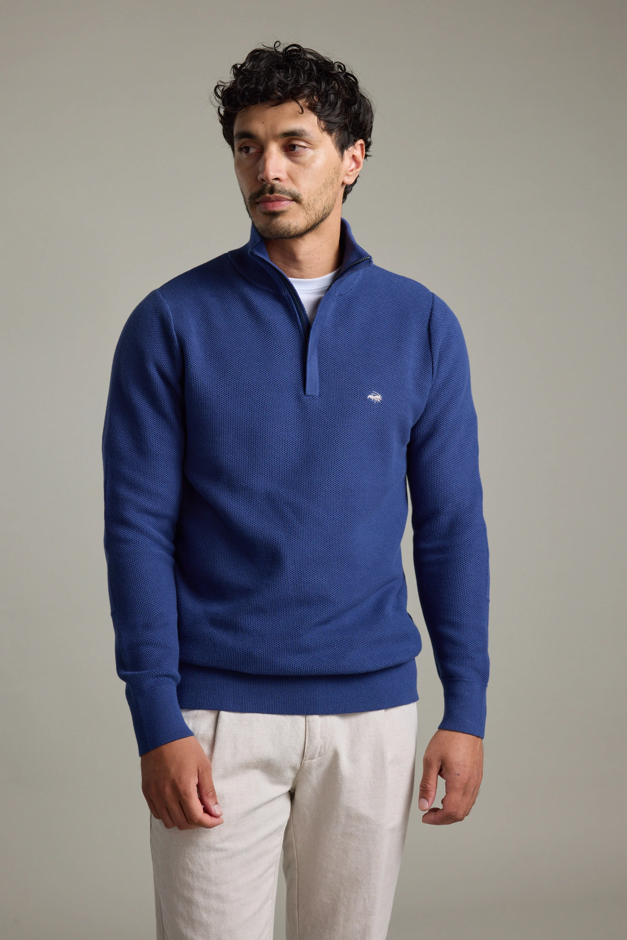 Gaston Cotton 1/4 Zip Sweater - Image 4