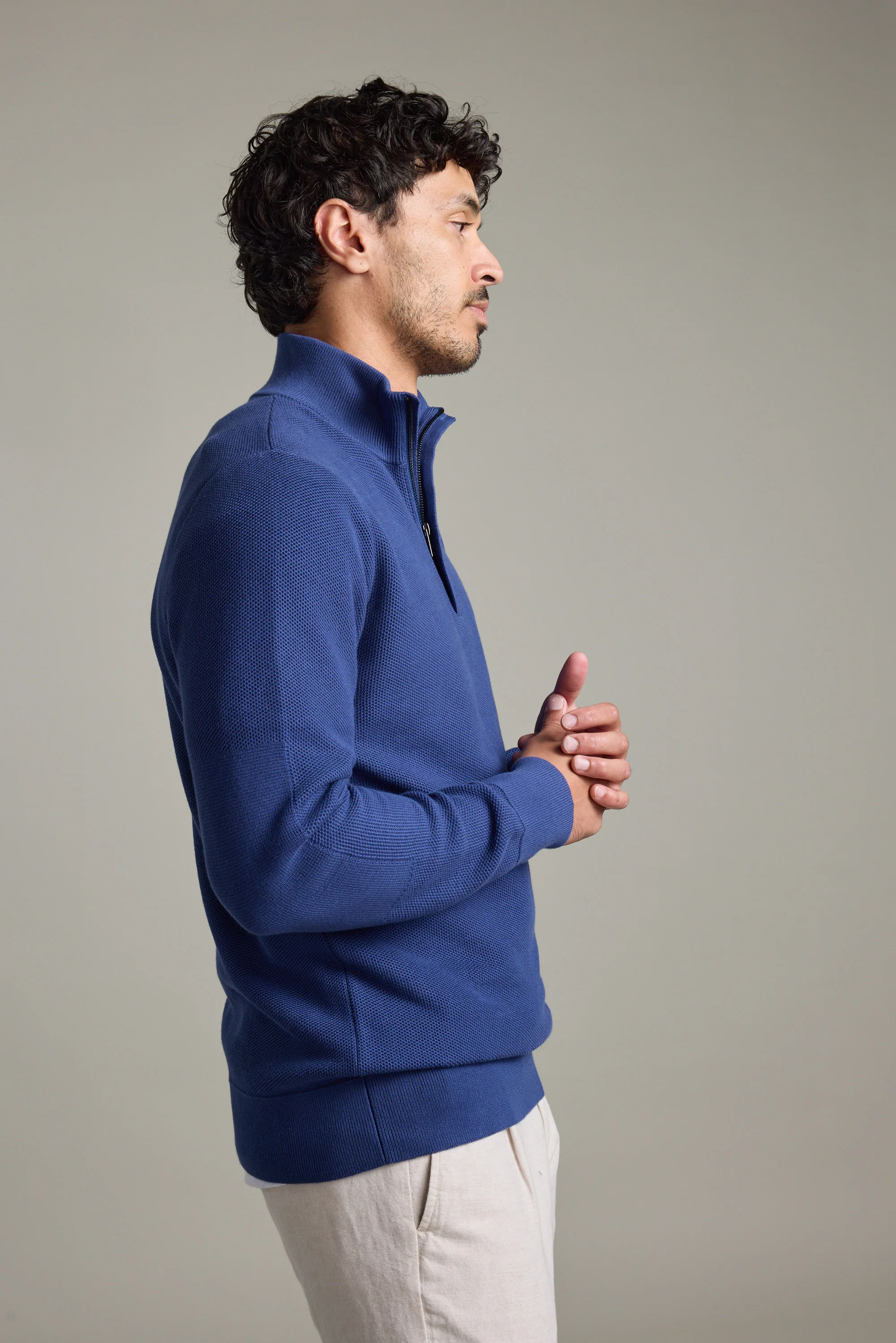 Gaston Cotton 1/4 Zip Sweater - Image 6