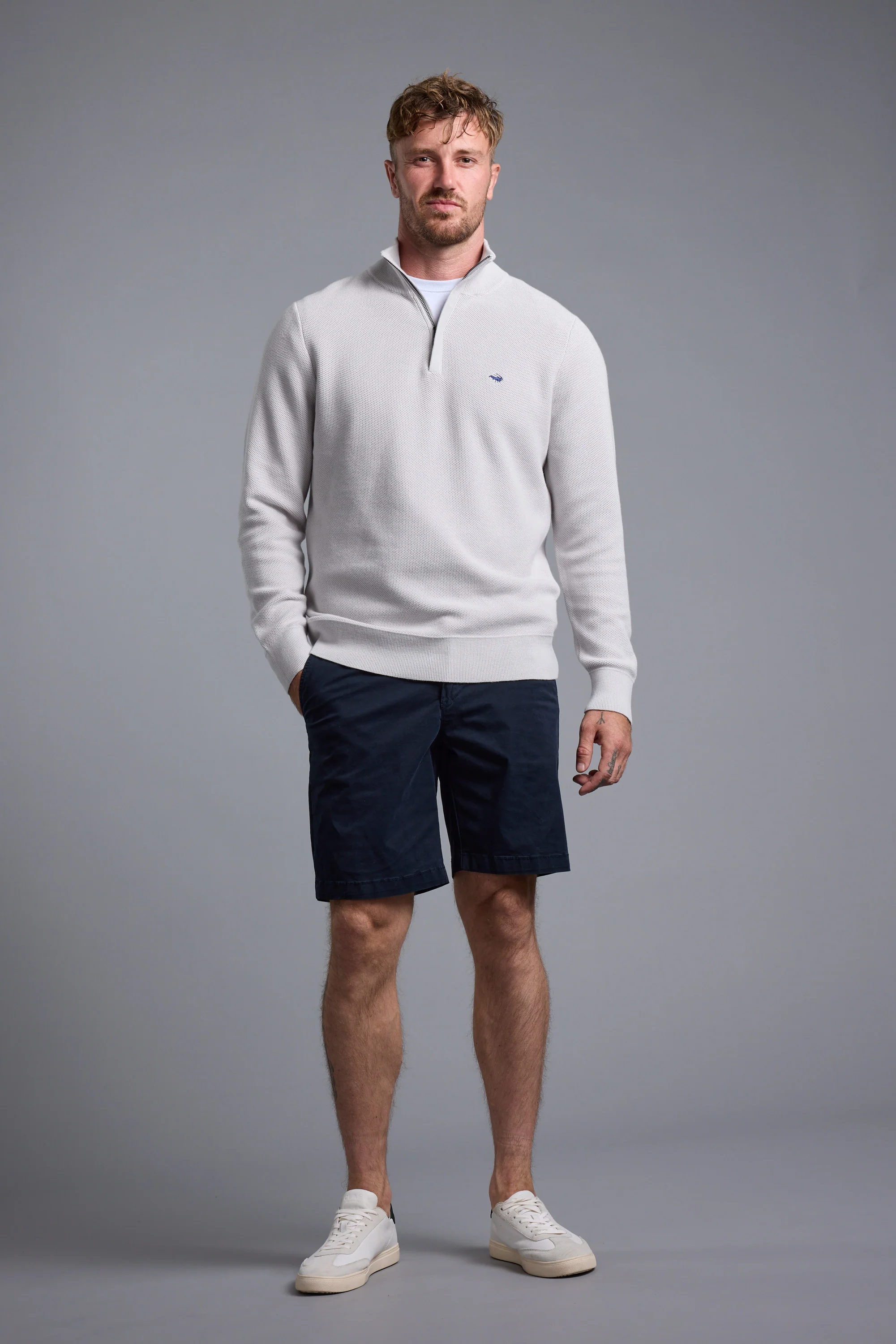 Gaston Cotton 1/4 Zip Sweater - Image 5