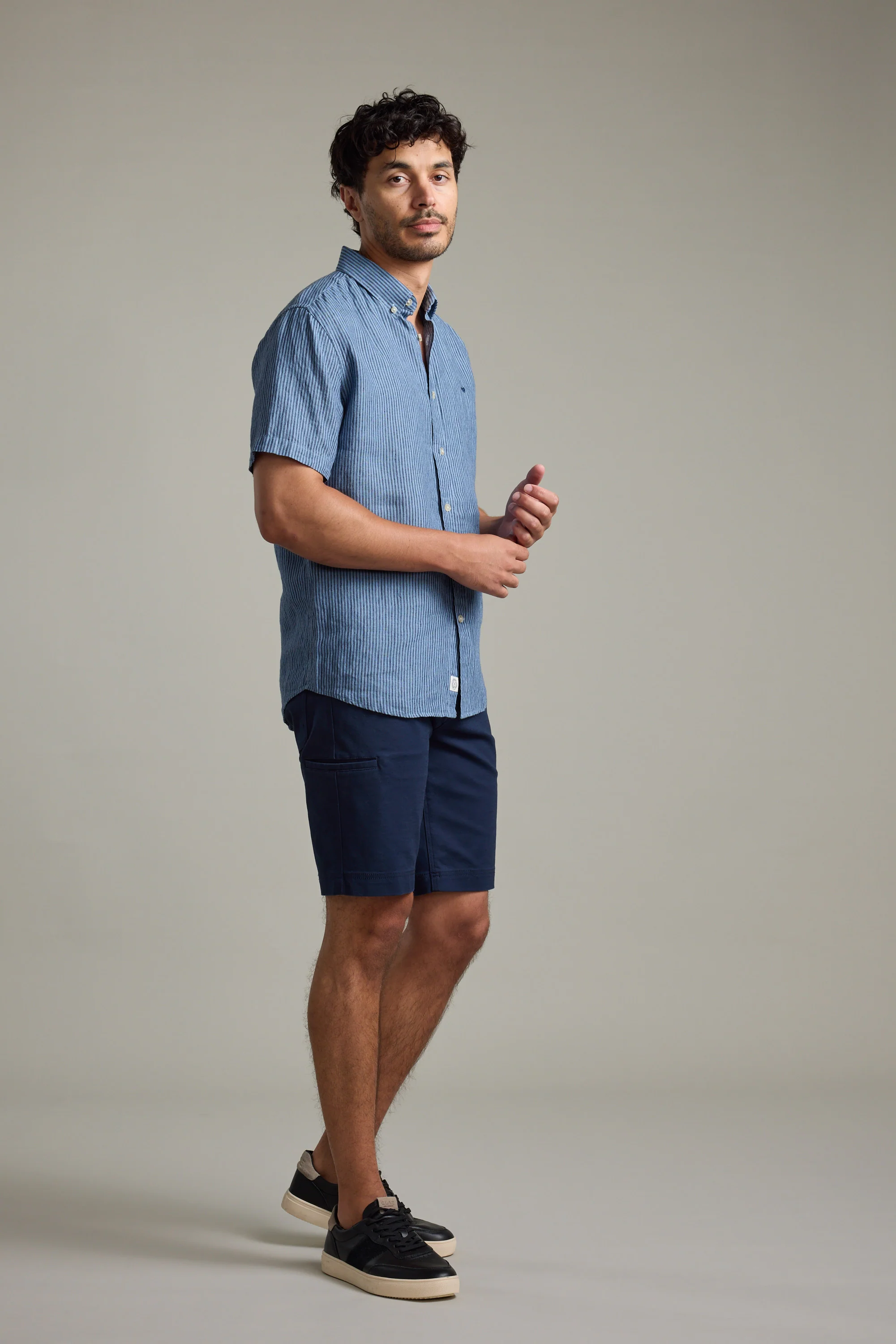 Gentry Striped Linen Shirt - Image 3