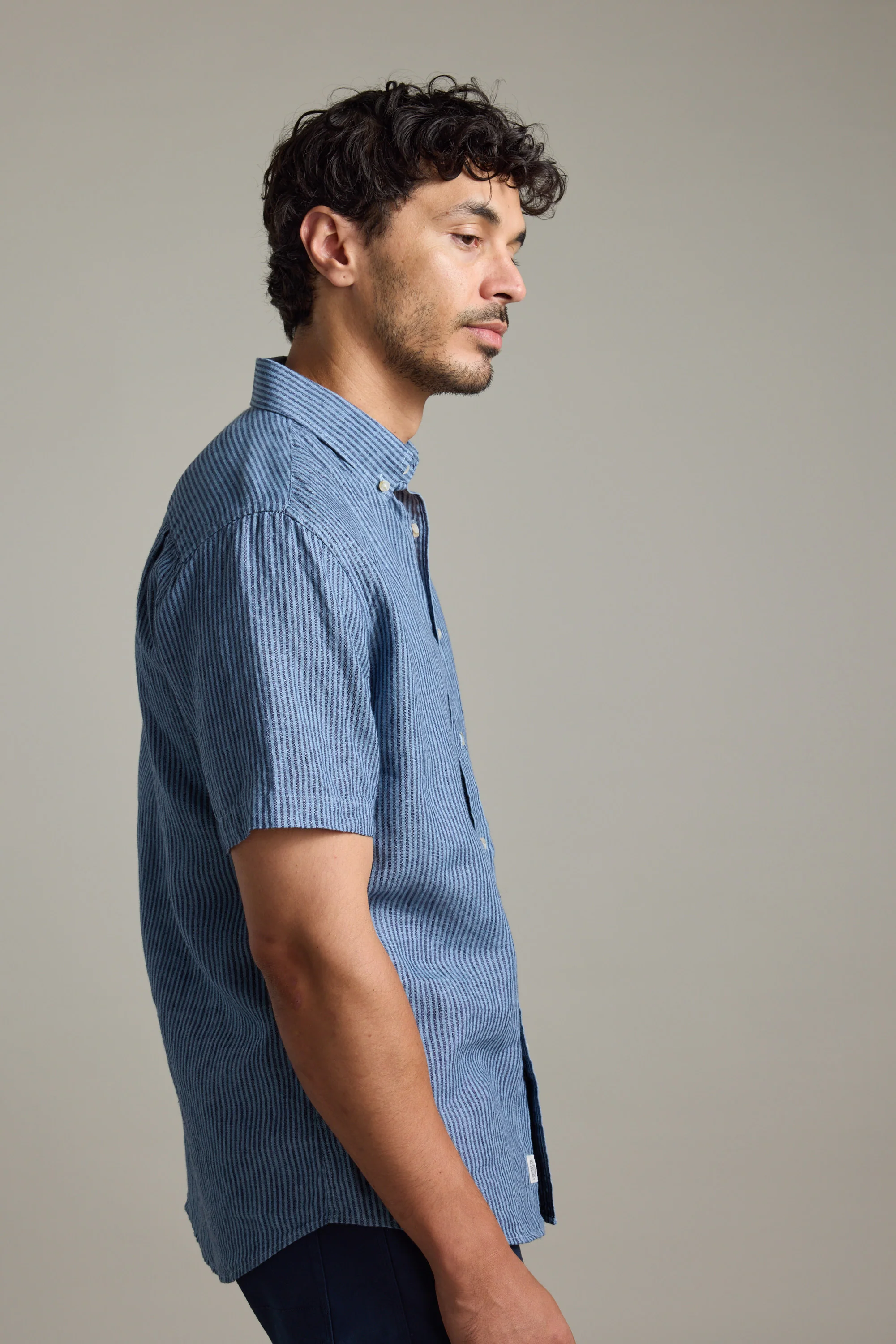 Gentry Striped Linen Shirt - Image 5