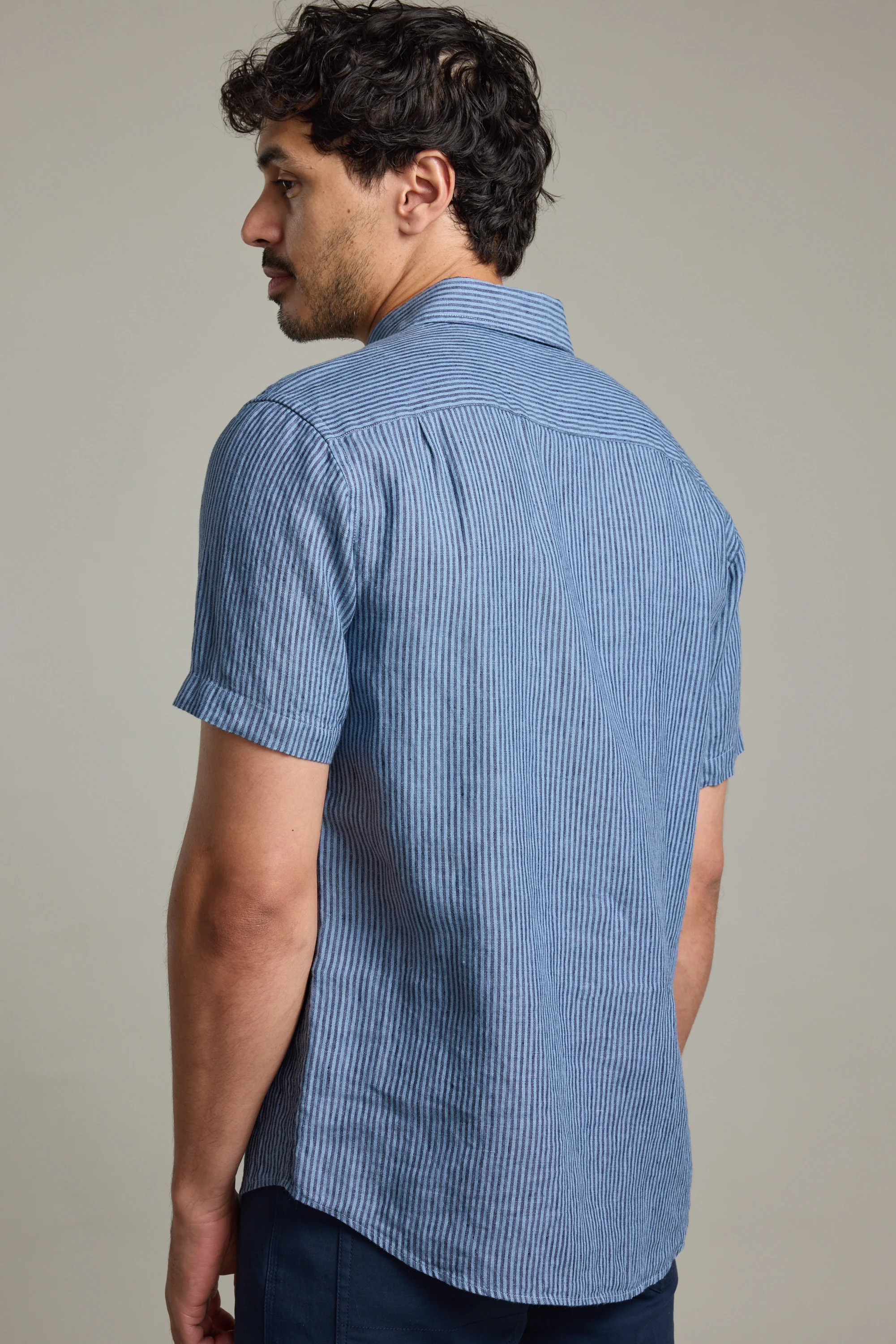 Gentry Striped Linen Shirt - Image 6