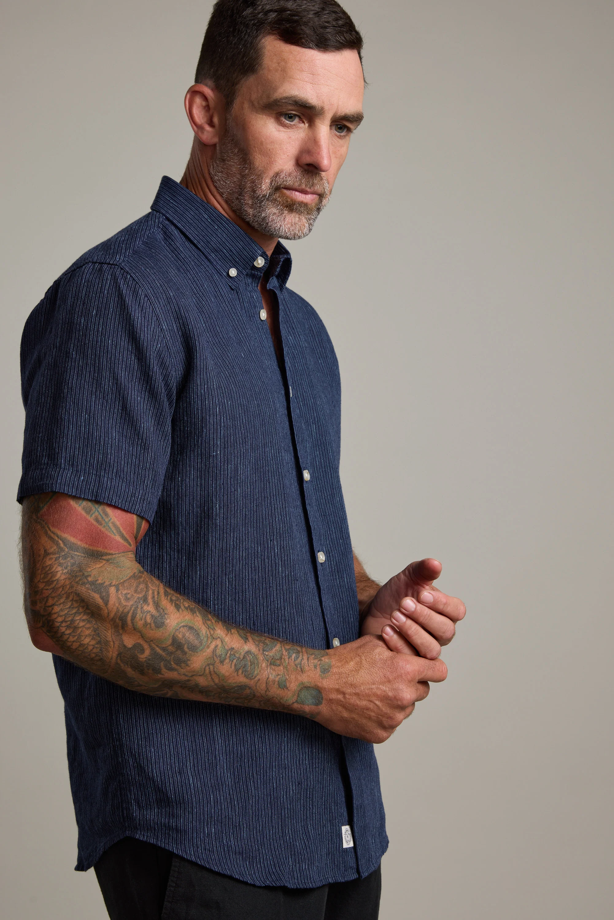 Gentry Striped Linen Shirt - Image 2
