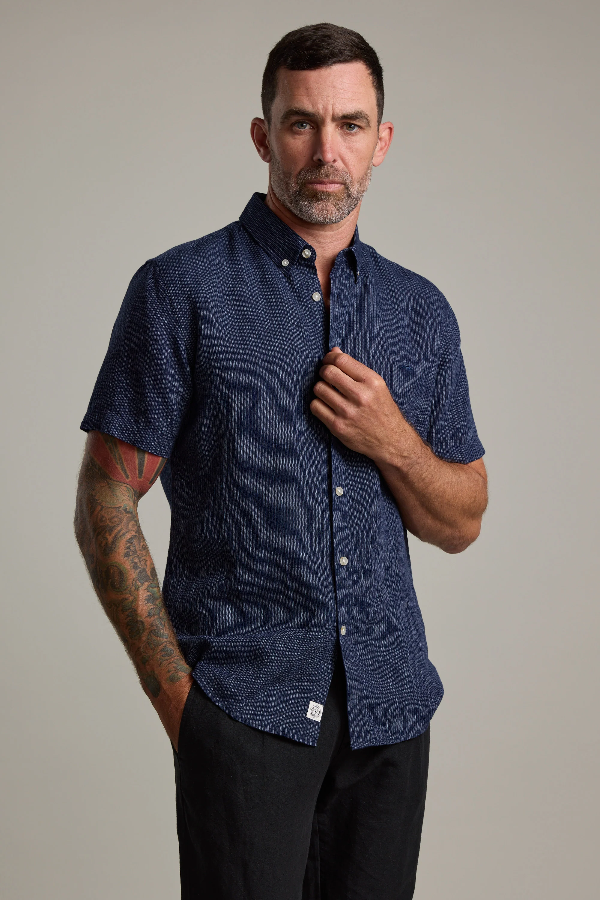 Gentry Striped Linen Shirt - Image 5