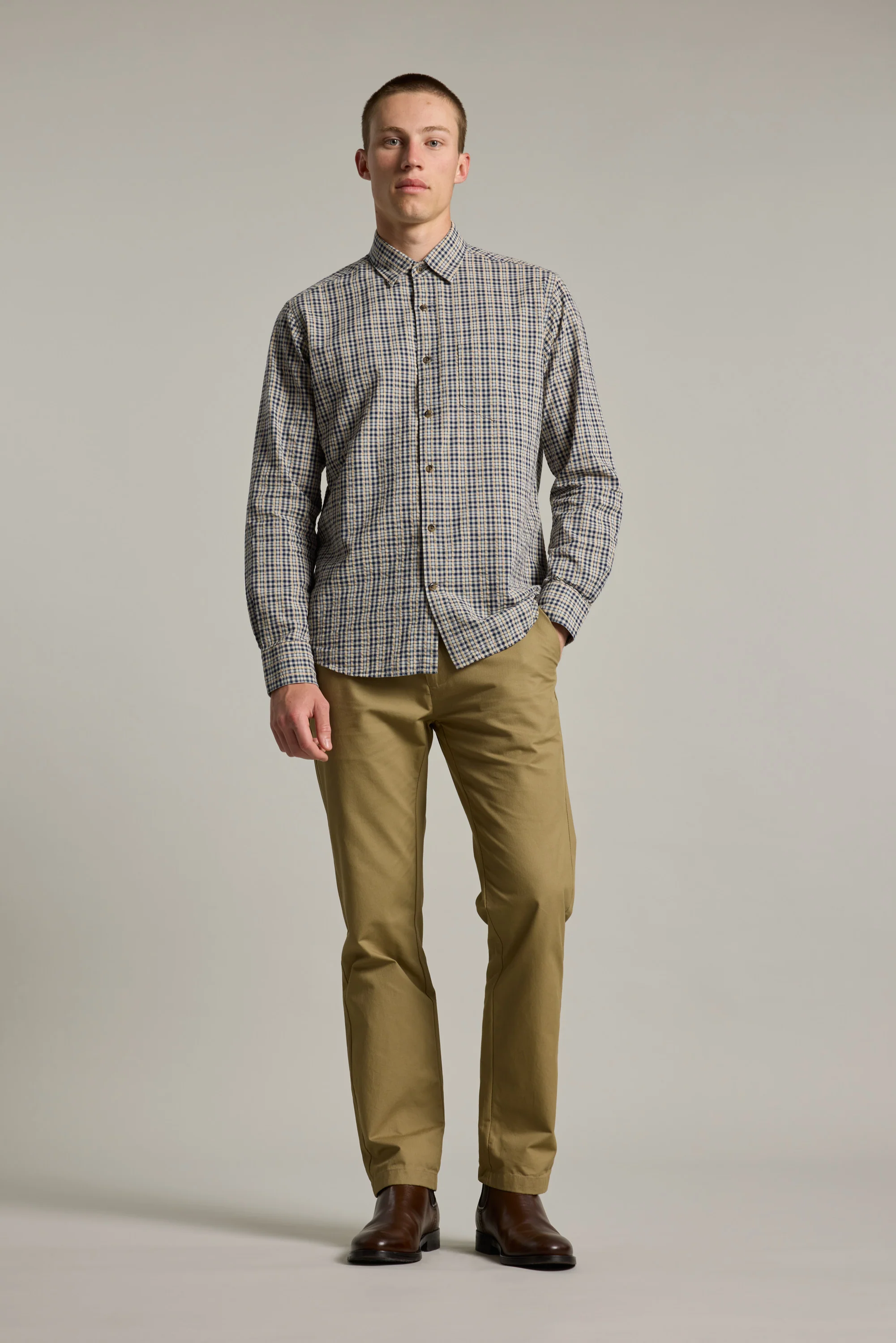 Goode Fine Check Shirt - Image 4