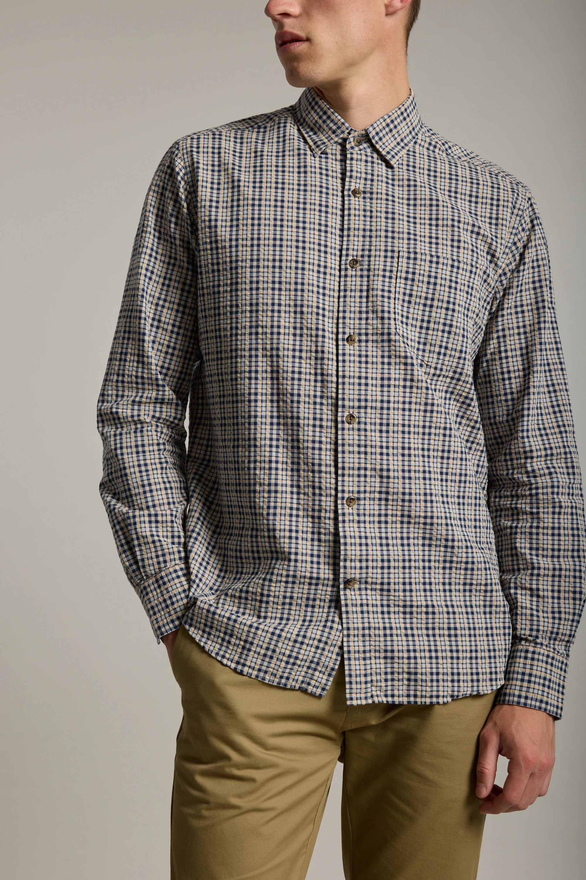 Goode Fine Check Shirt - Image 5