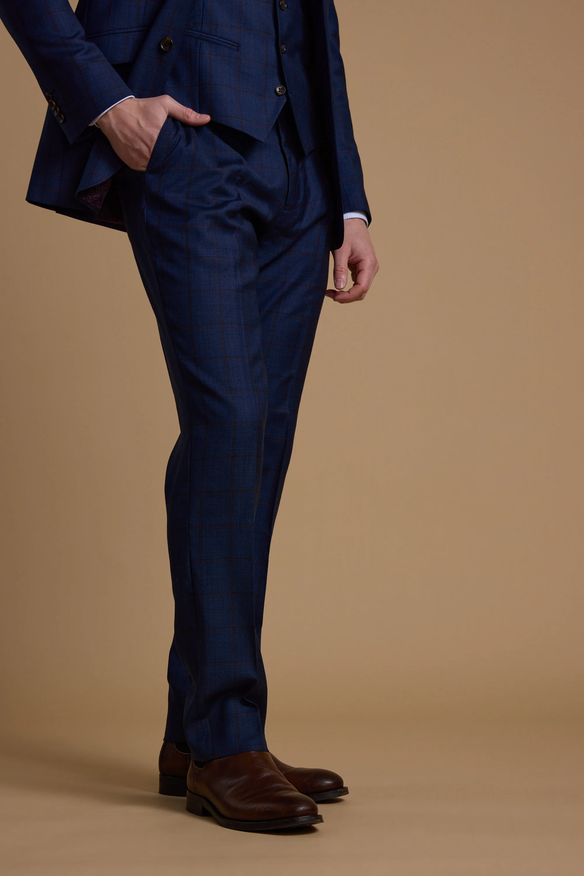 Grafton Check Suit Trouser - Image 7