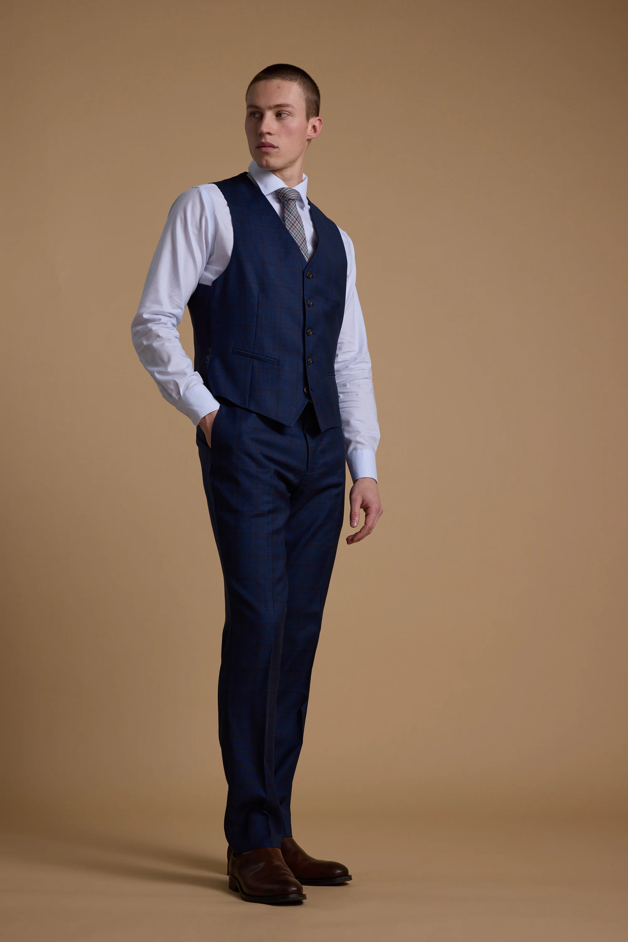 Grafton Check Waistcoat - Image 3