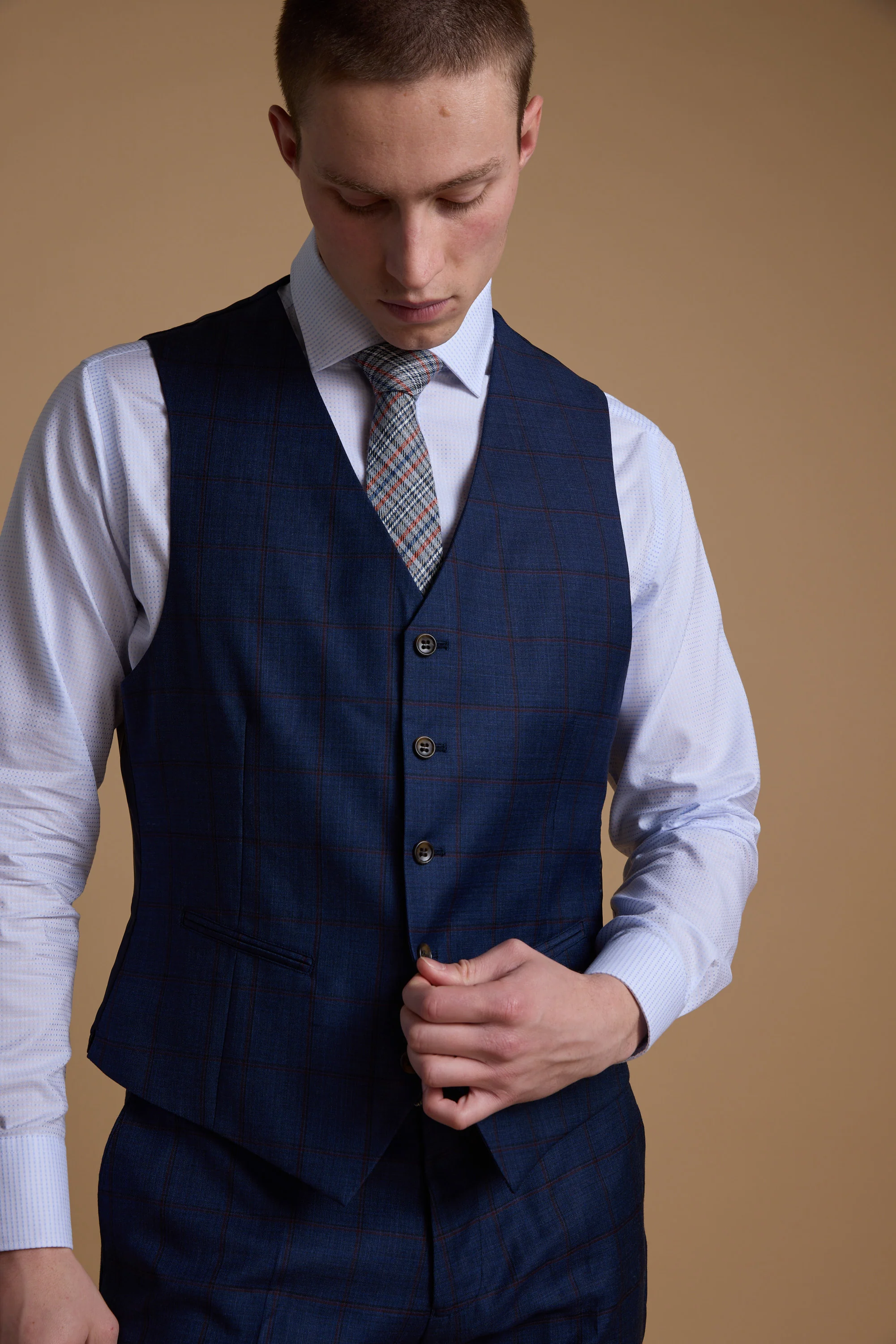 Grafton Check Waistcoat - Image 4