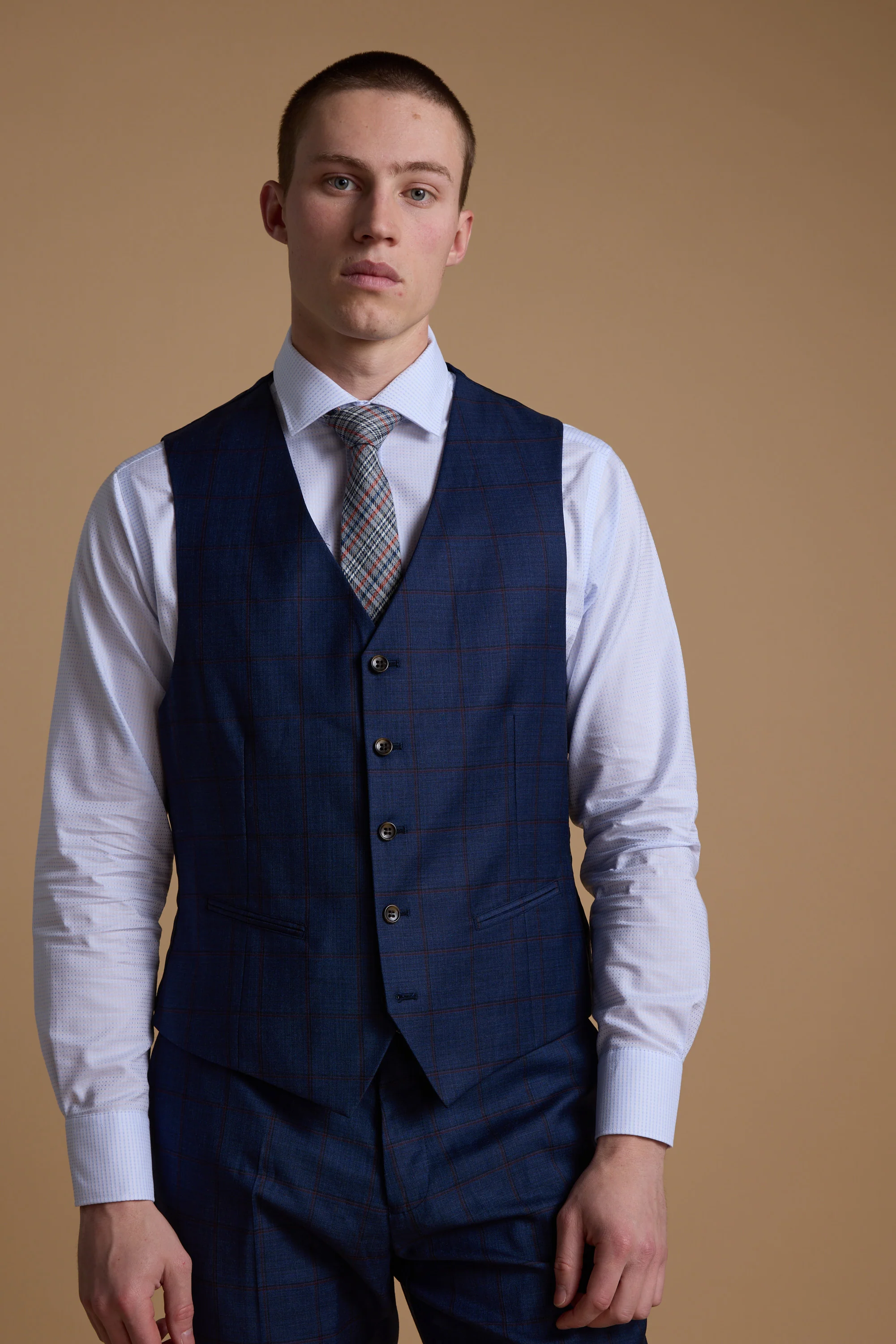 Grafton Check Waistcoat - Image 5