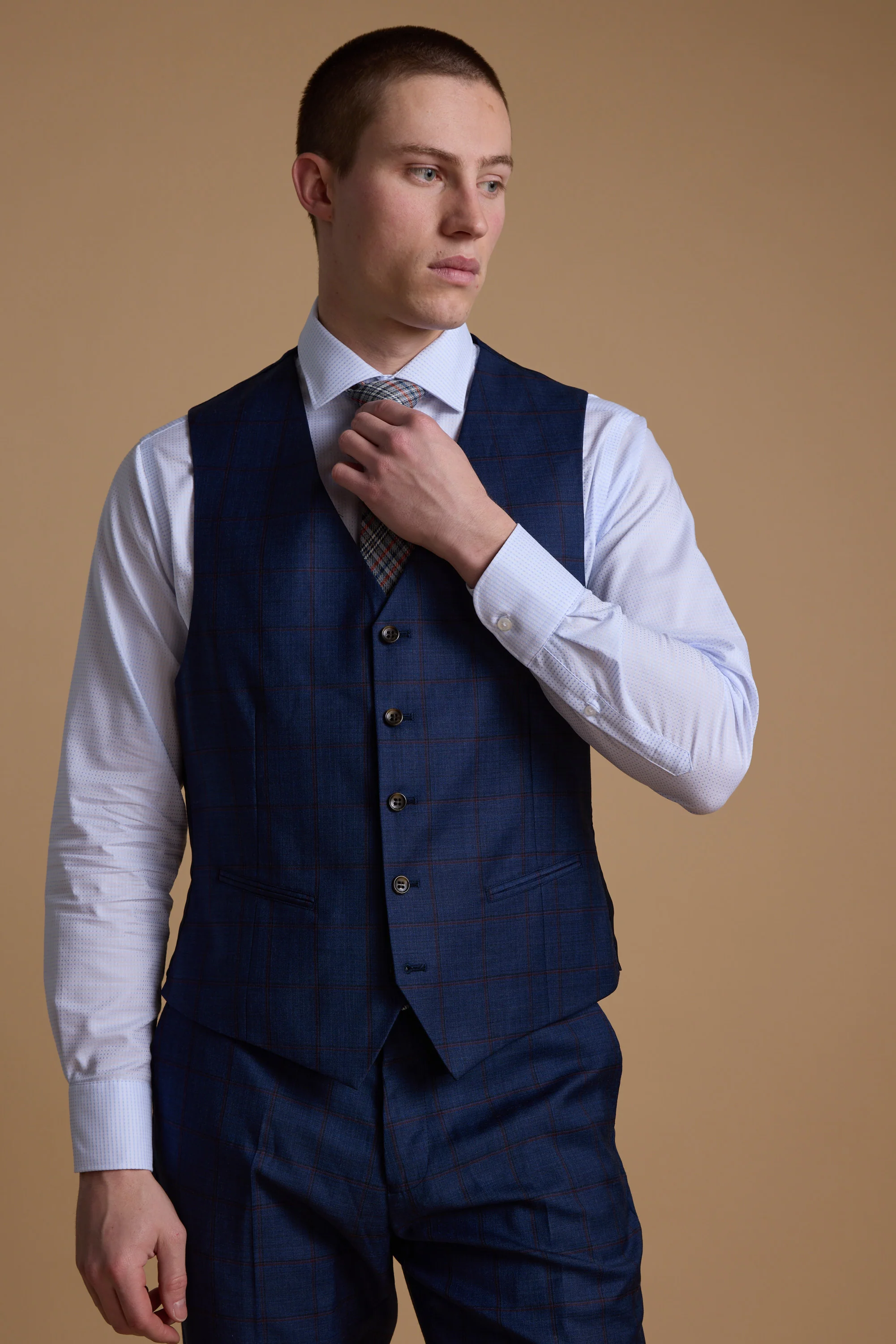 Grafton Check Waistcoat - Image 6