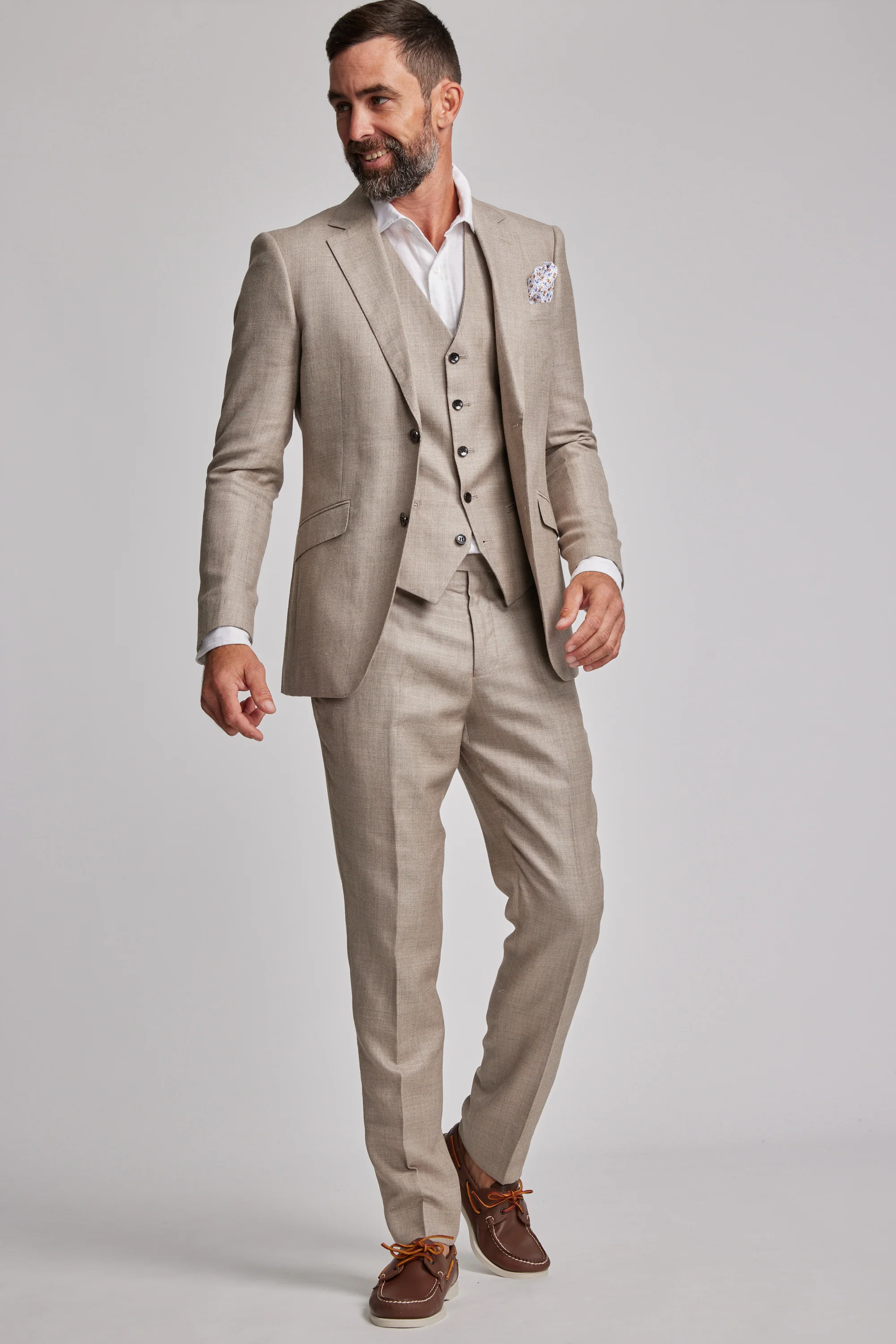 Grantley Linen Suit Jacket - Image 2