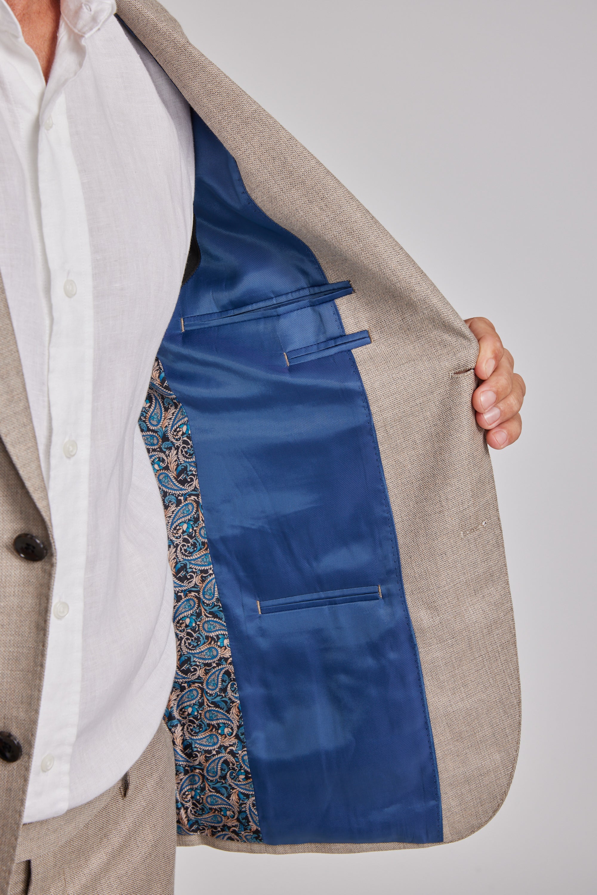 Grantley Linen Suit Jacket - Image 3