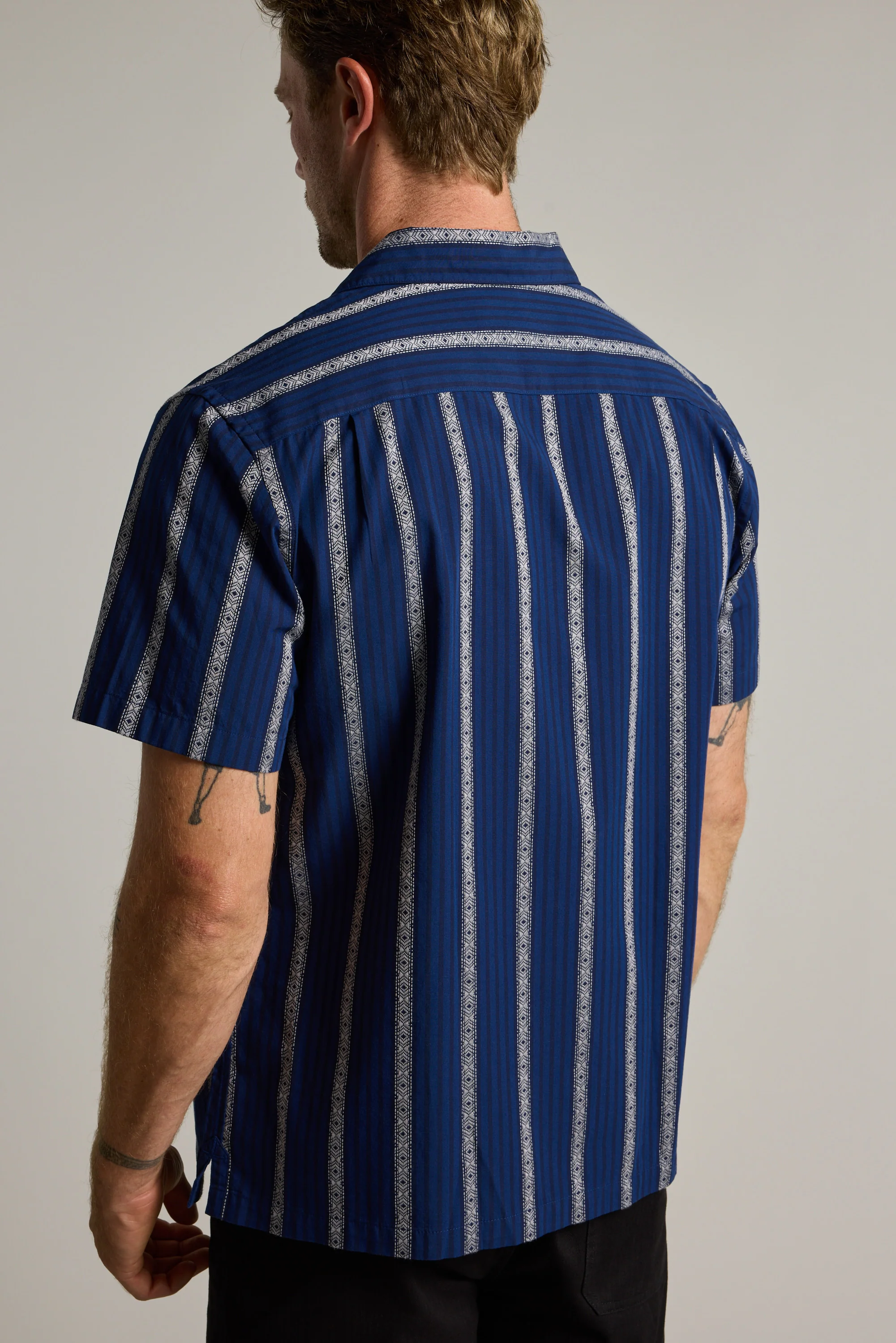 Harbour Stripe Cuban Shirt - Image 5