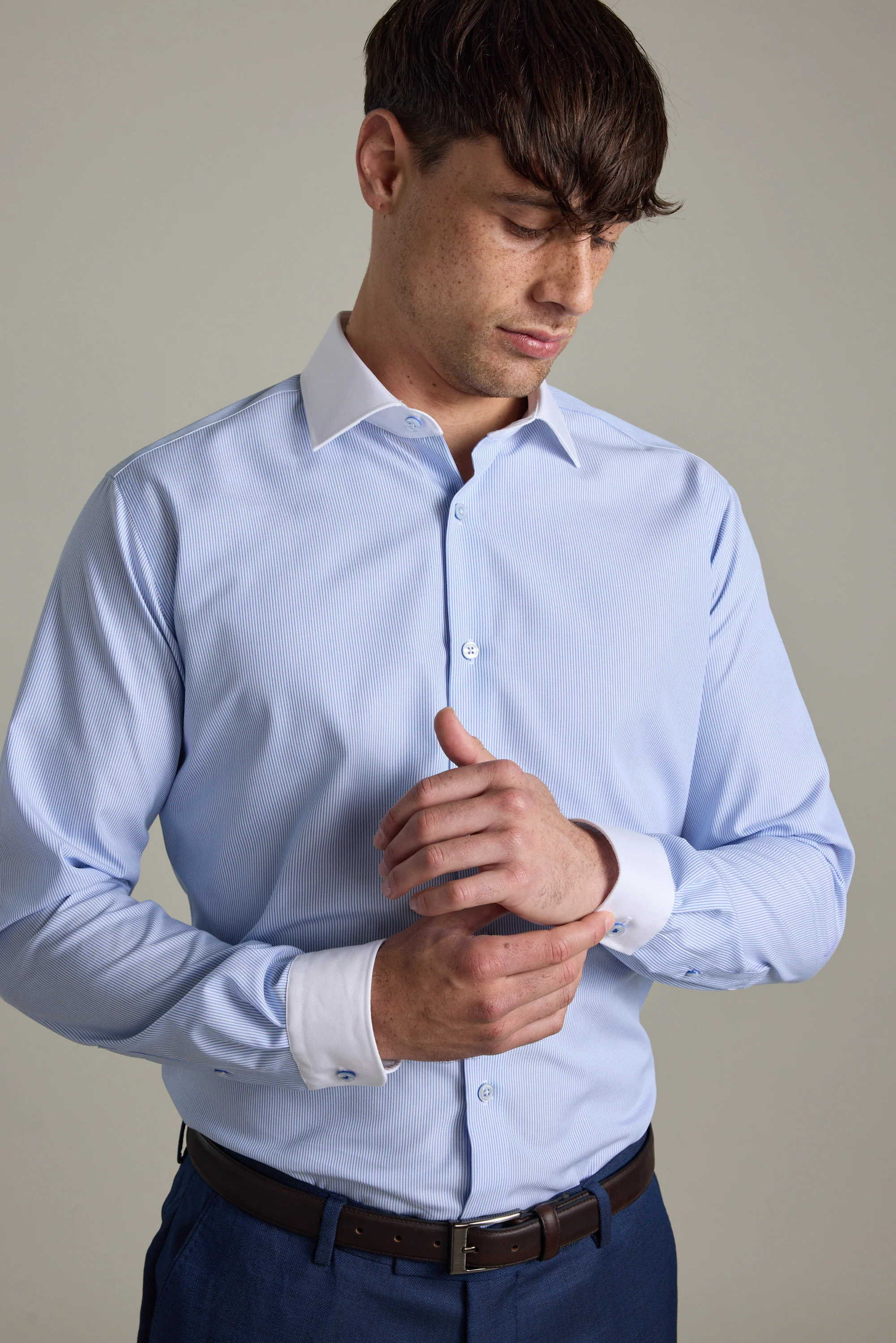 Hereford Stripe Business Shirt - Image 3