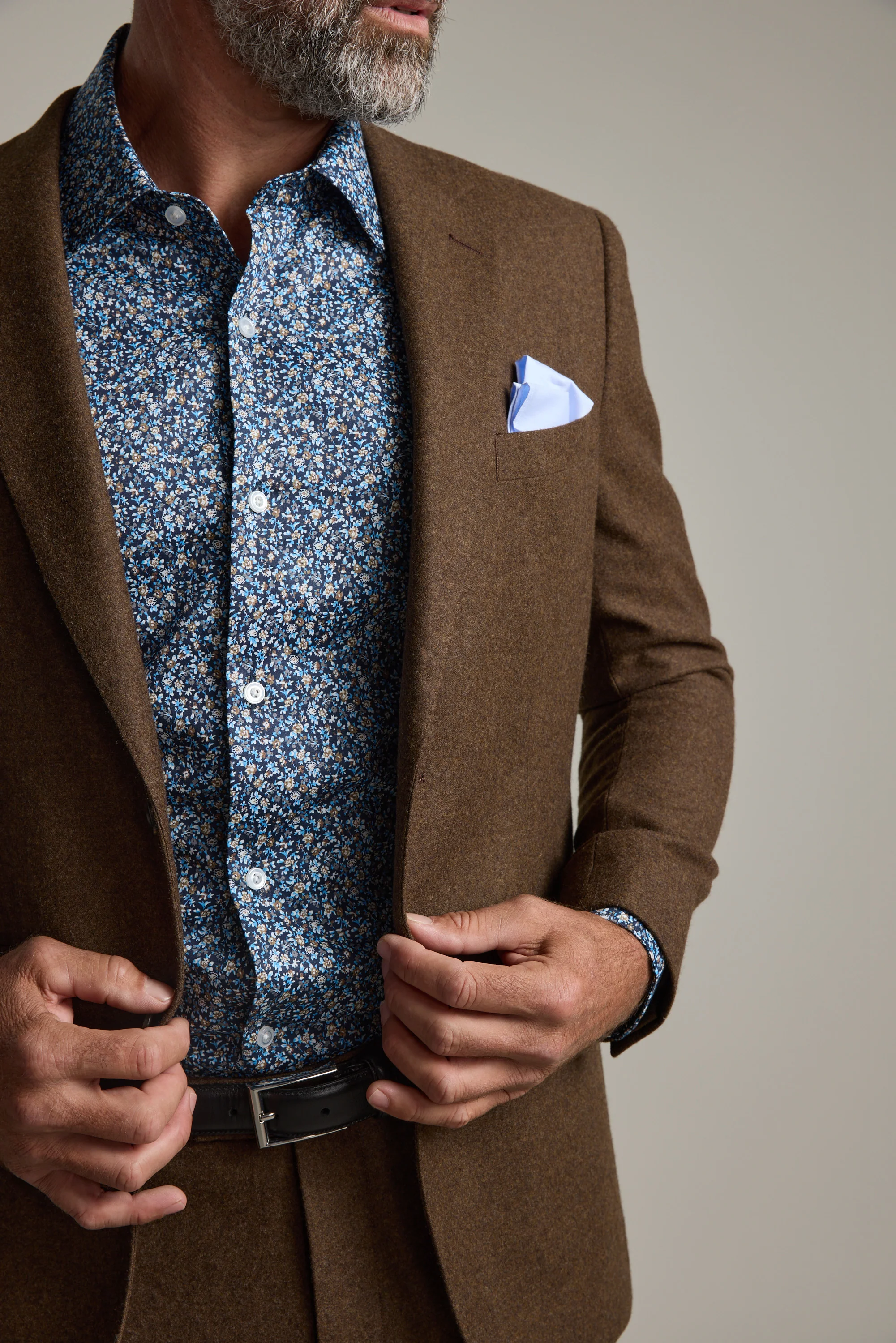 Heywood Print Business Shirt - Image 4