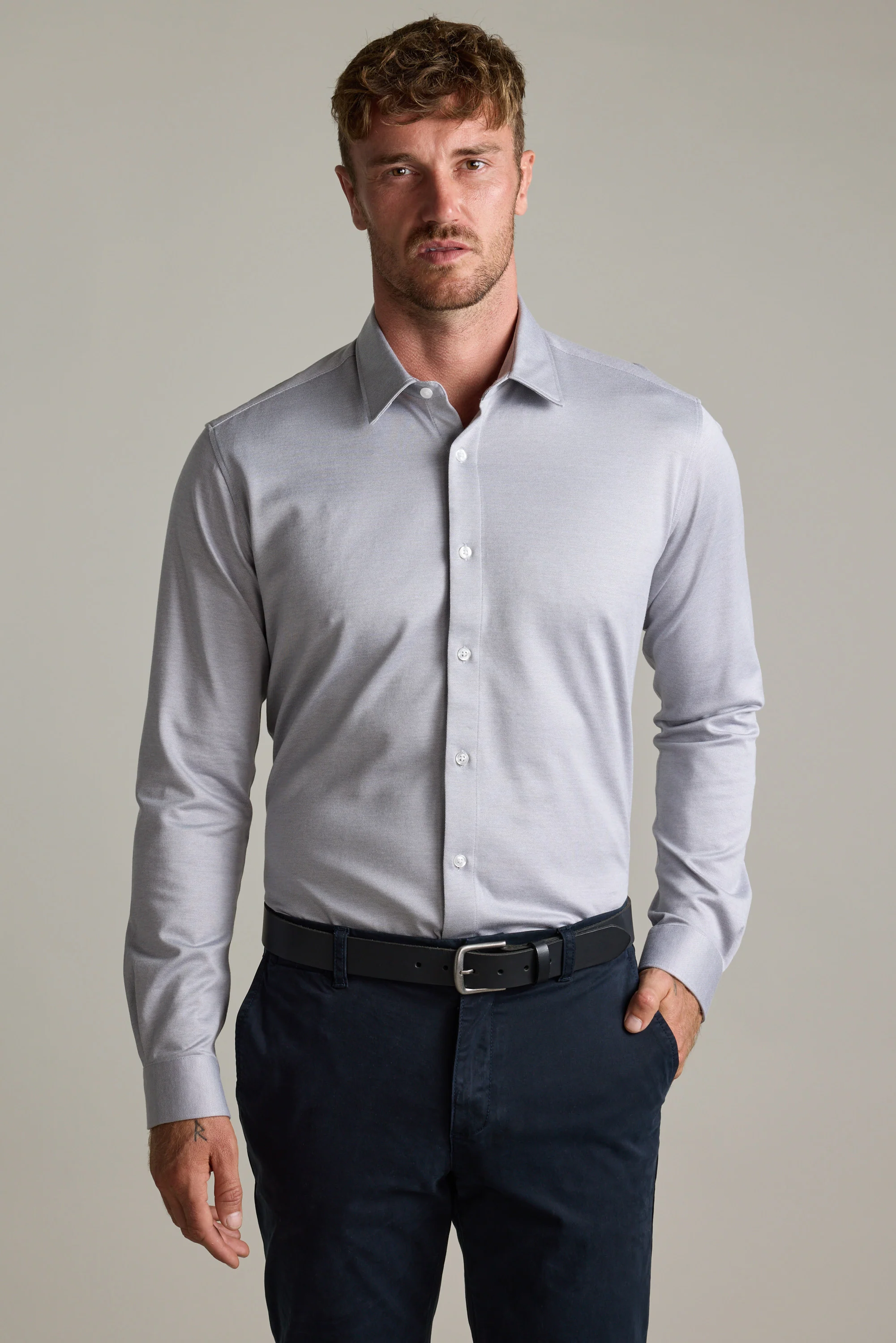 Hilton Knit Business Shirt - Image 3