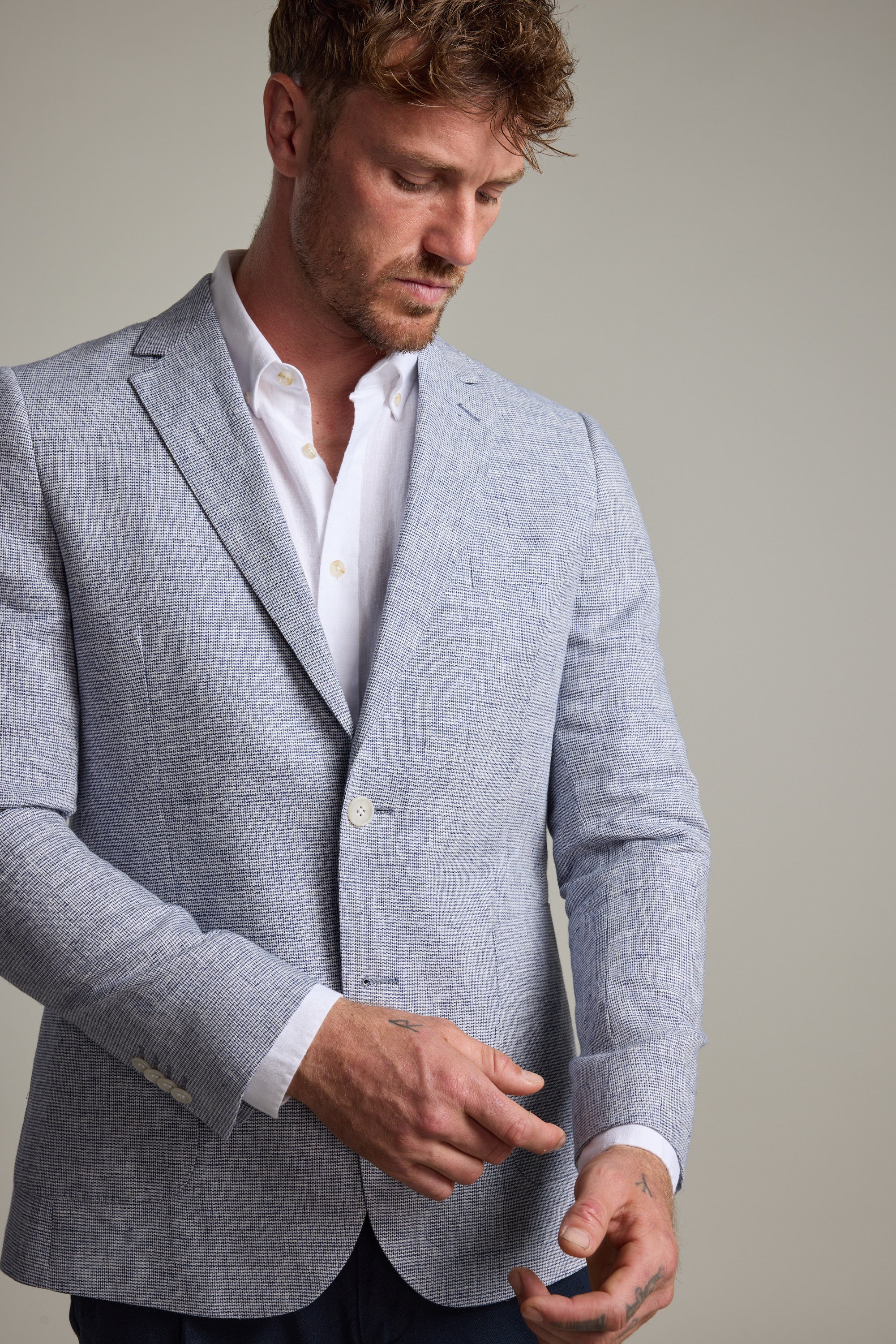 Hubert Texture Blazer - Image 4