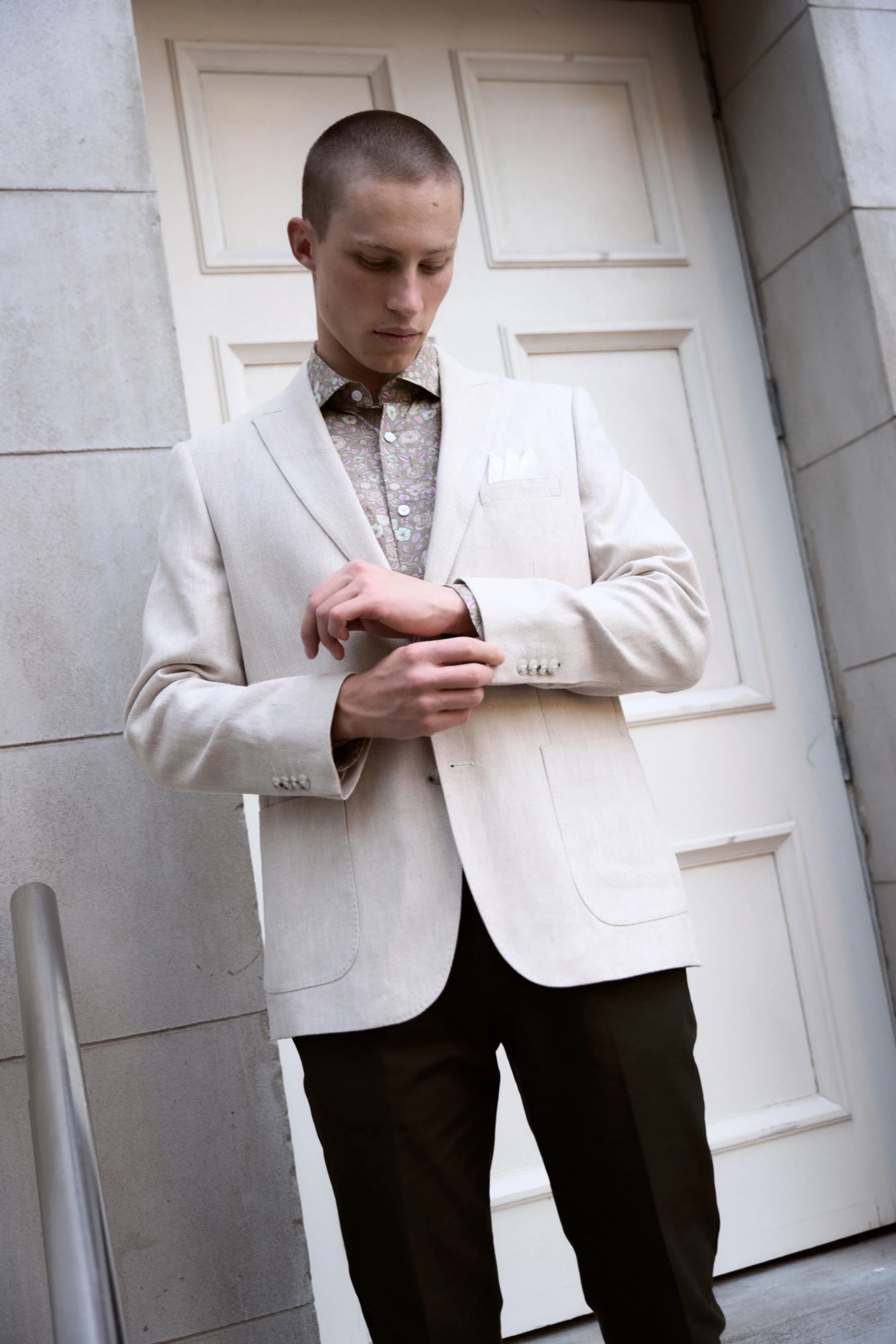 Hume Herringbone Blazer - Image 2