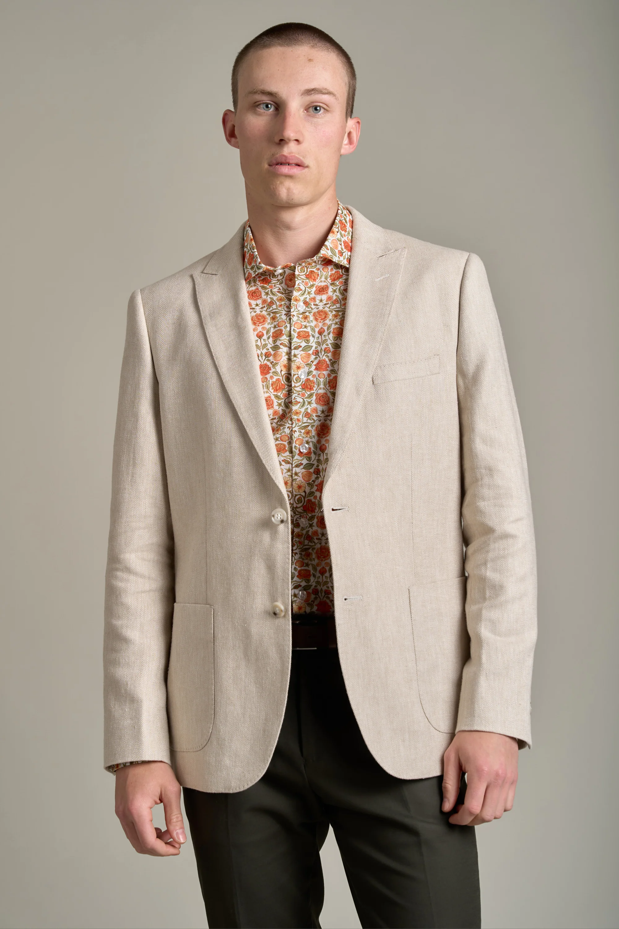 Hume Herringbone Blazer - Image 3