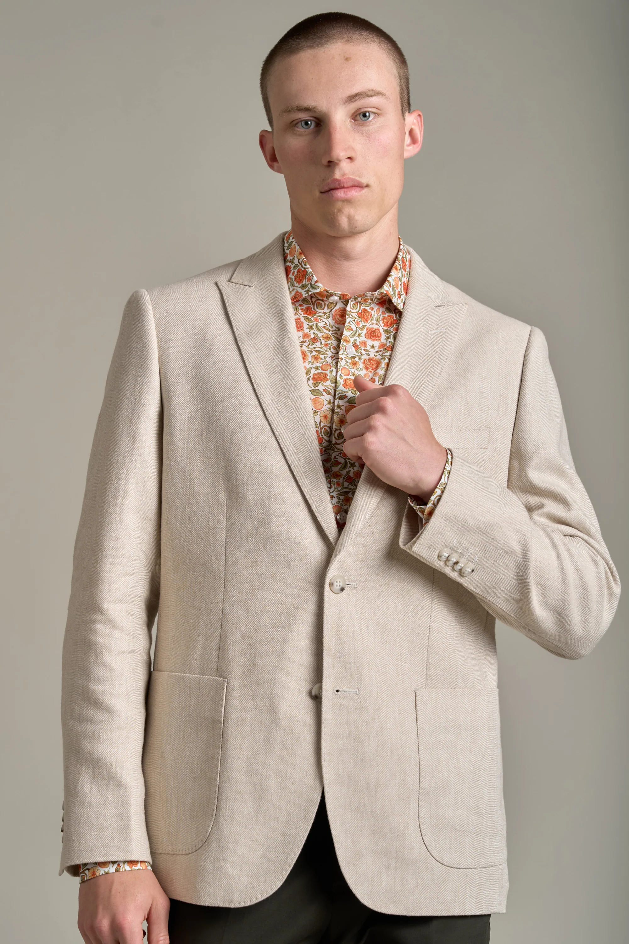 Hume Herringbone Blazer - Image 8