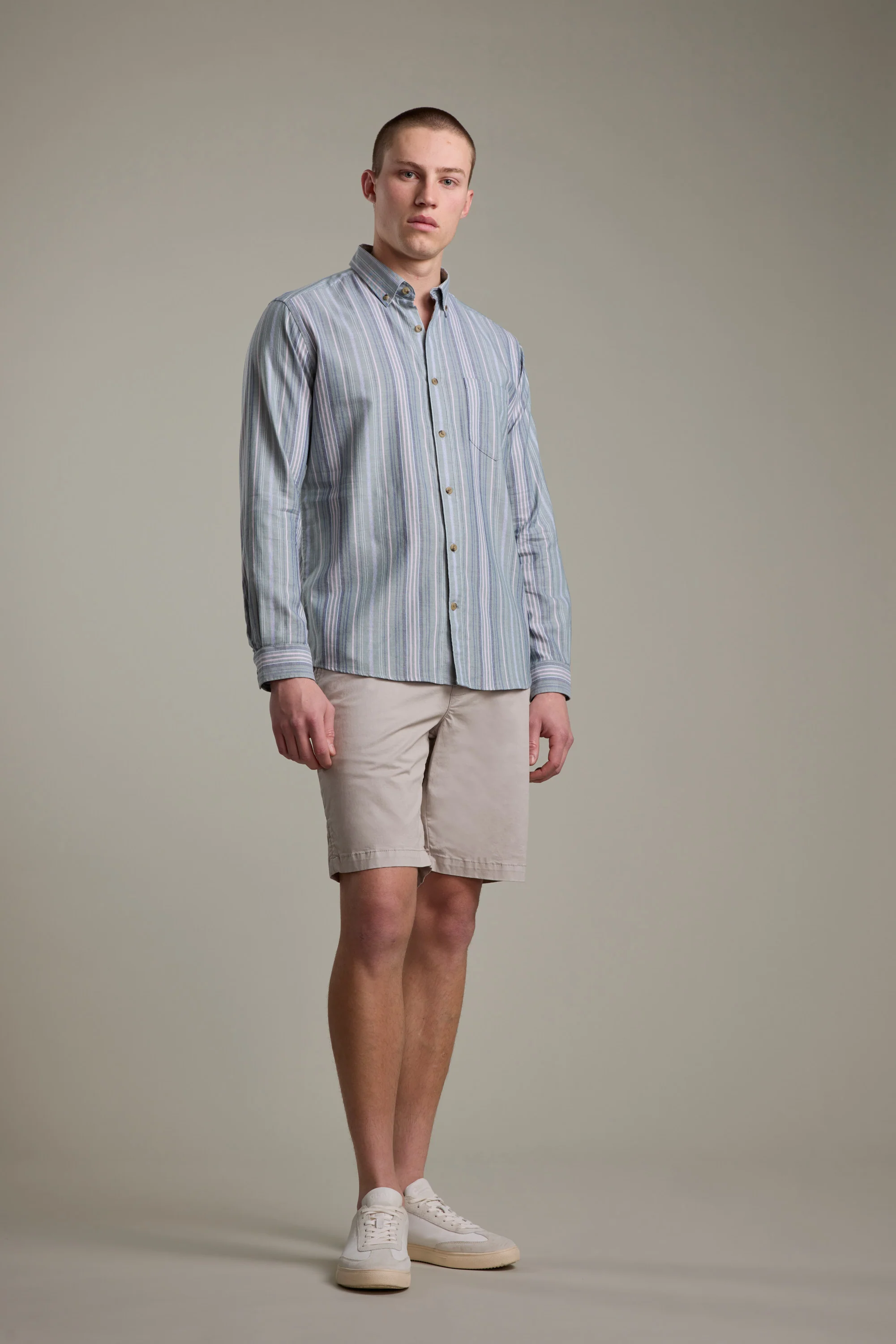 Huntley Striped Oxford Shirt - Image 2