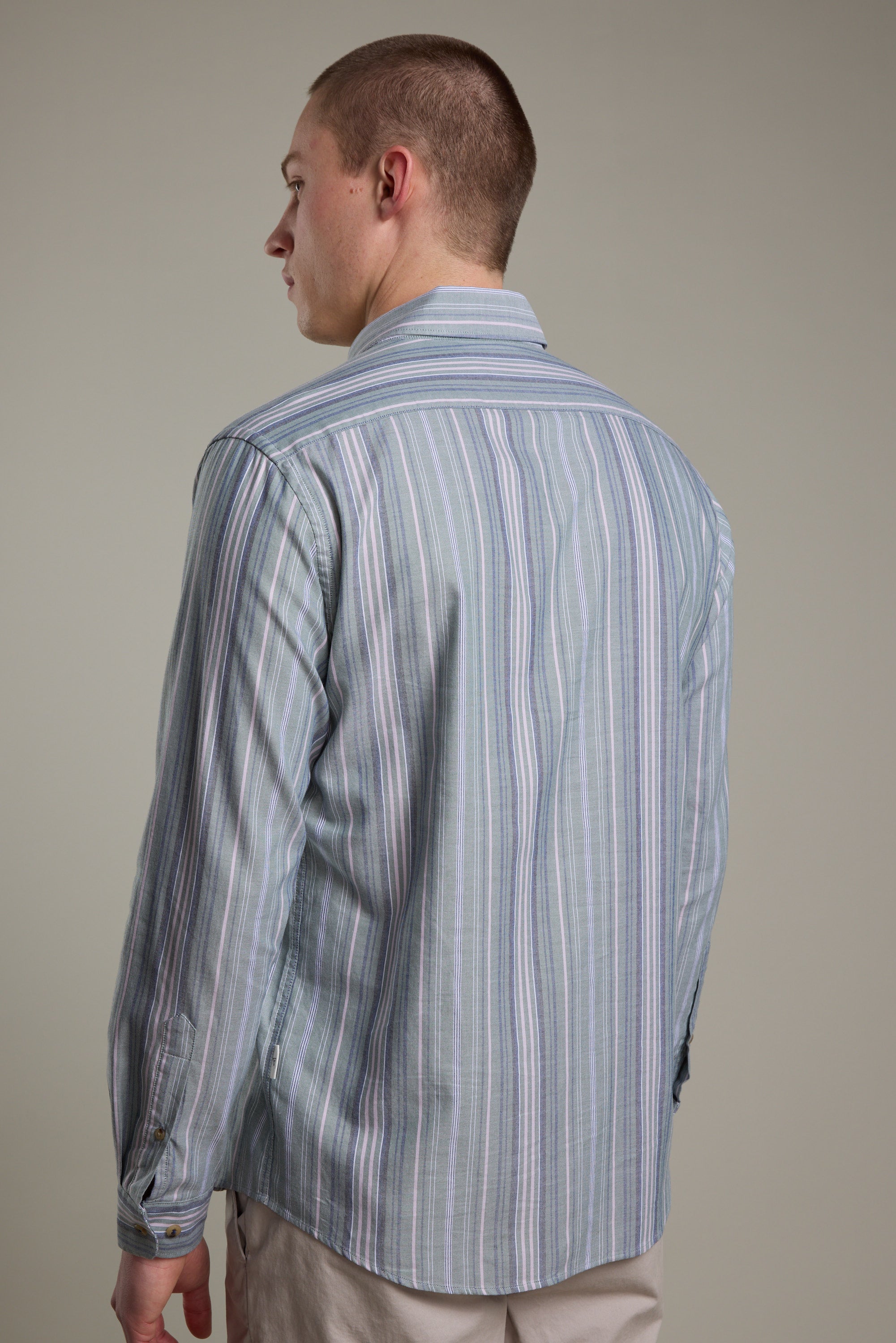 Huntley Striped Oxford Shirt - Image 5