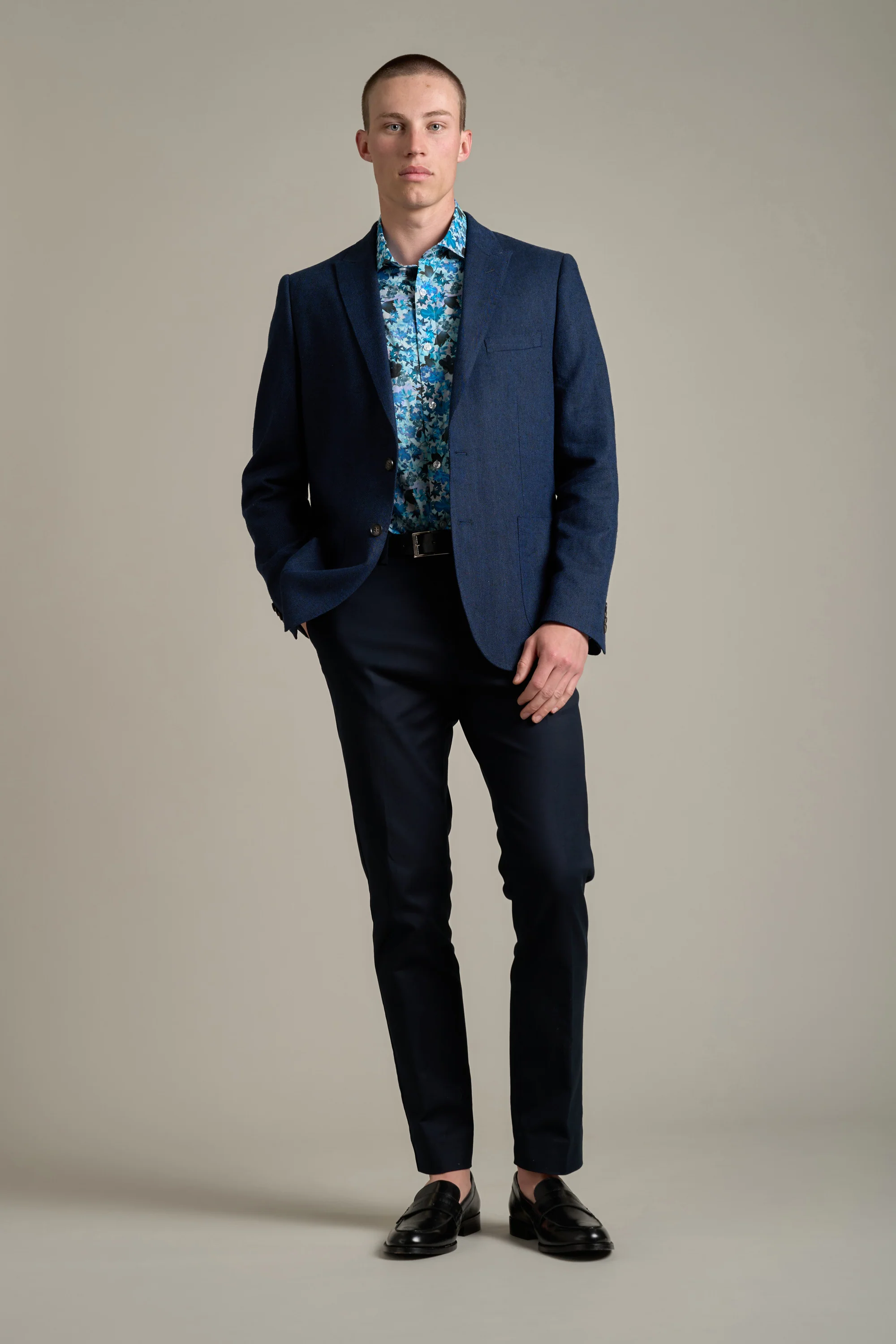 Jackman Herringbone Blazer - Image 4