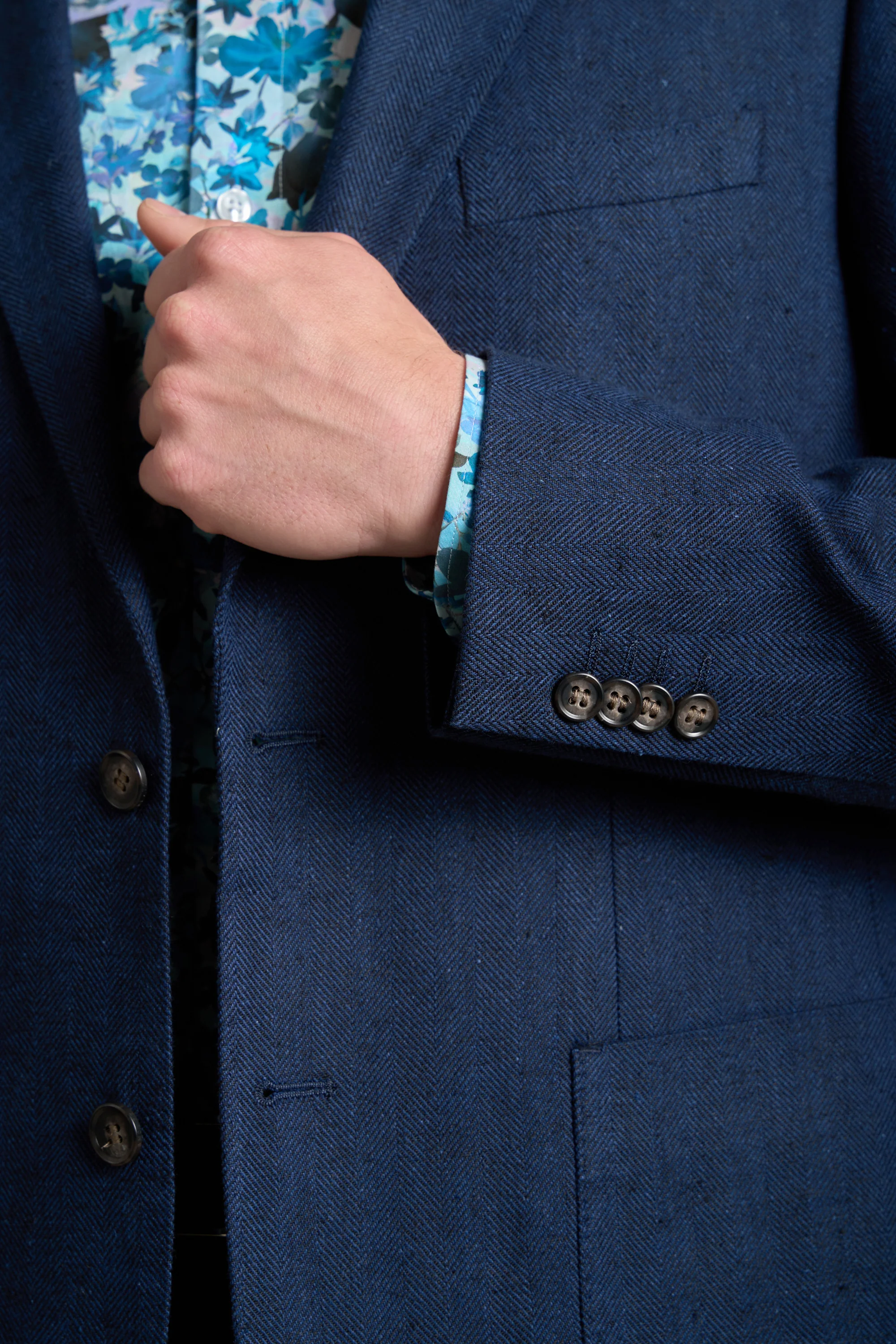 Jackman Herringbone Blazer - Image 6