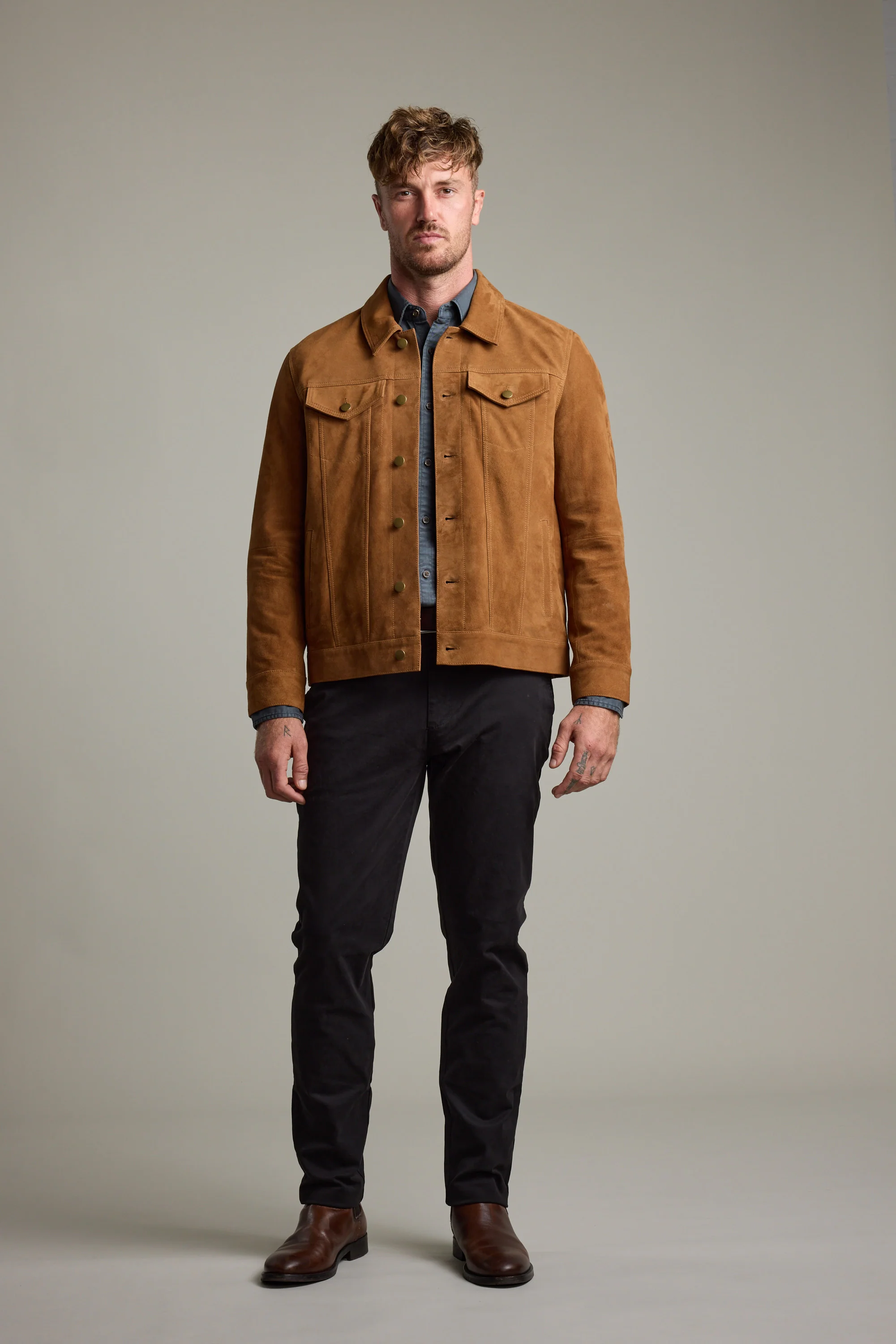 Jackson Suede Trucker - Image 3