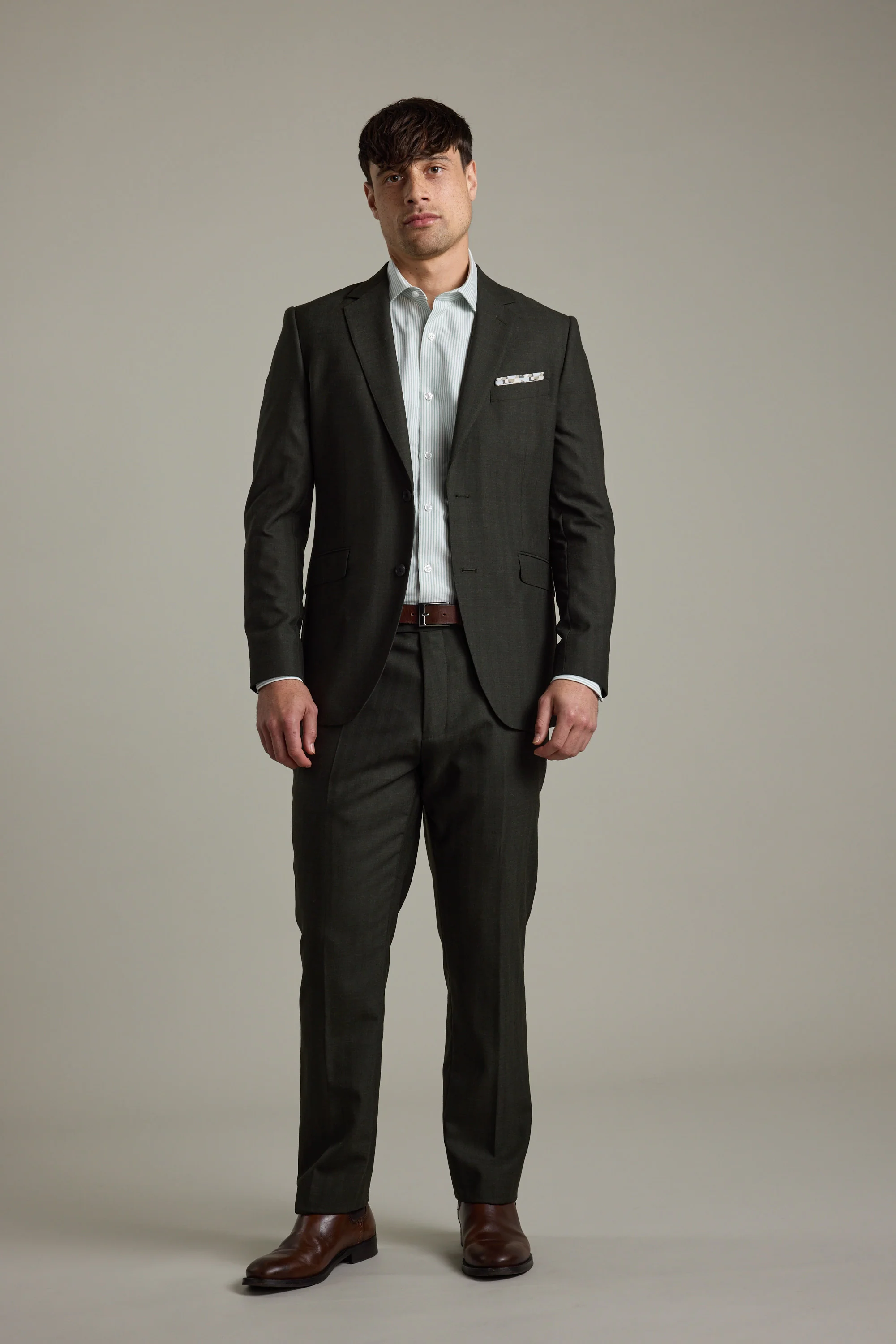 Johnston Herringbone Suit Jacket - Image 6