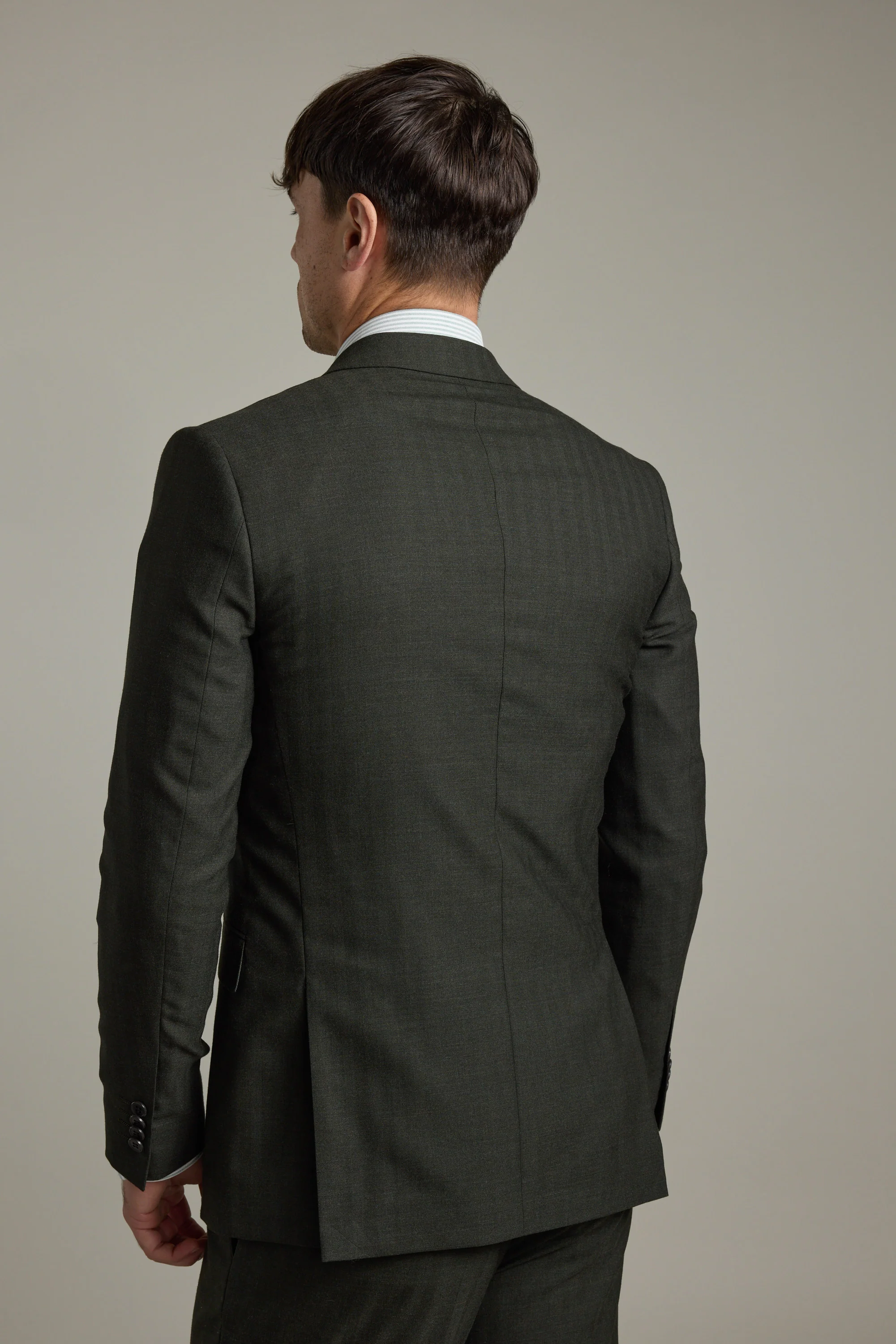 Johnston Herringbone Suit Jacket - Image 7