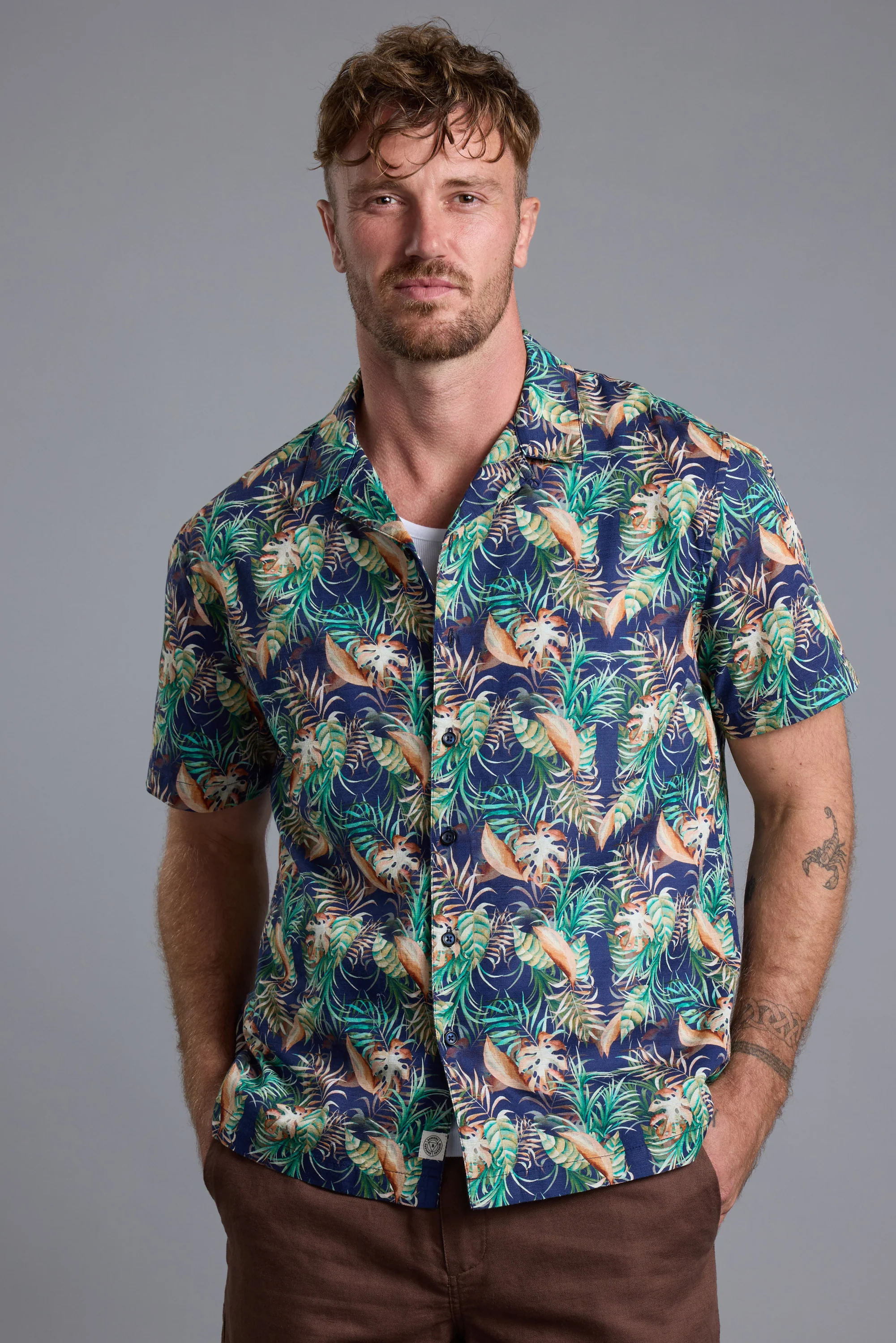 Jungle Print Cuban Shirt - Image 3