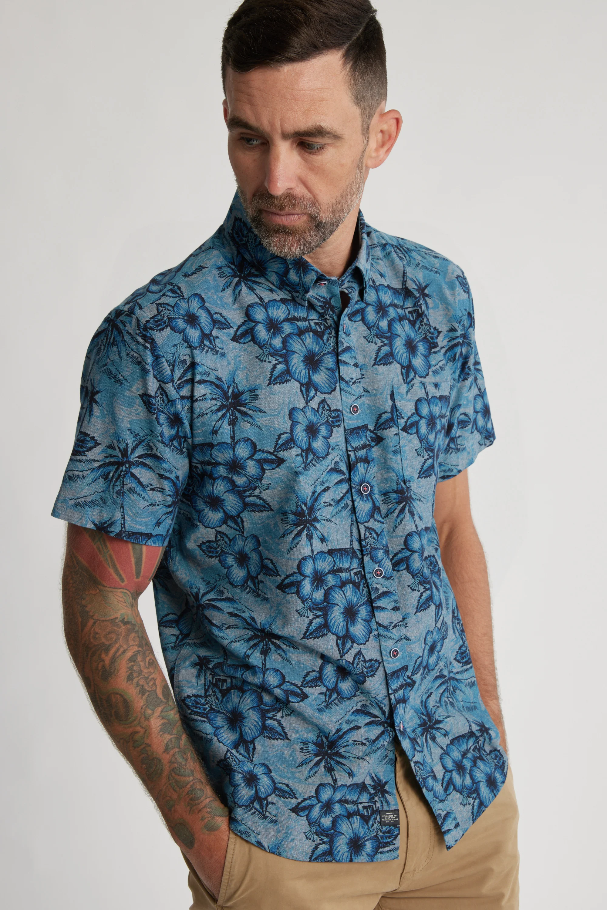 Lakewood Chambray Print Shirt - Image 4