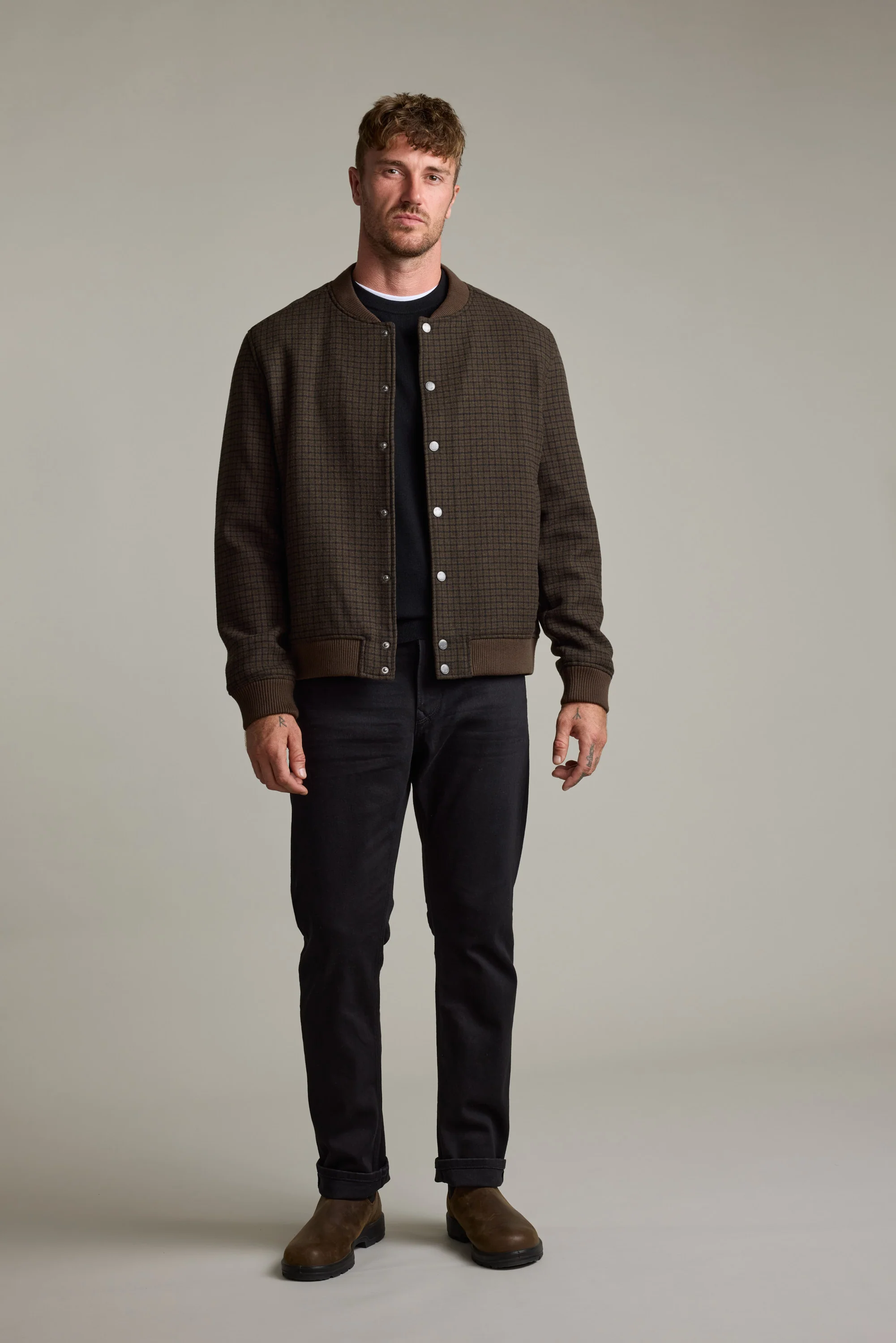 Leland Wool Bomber Jacket - Image 2