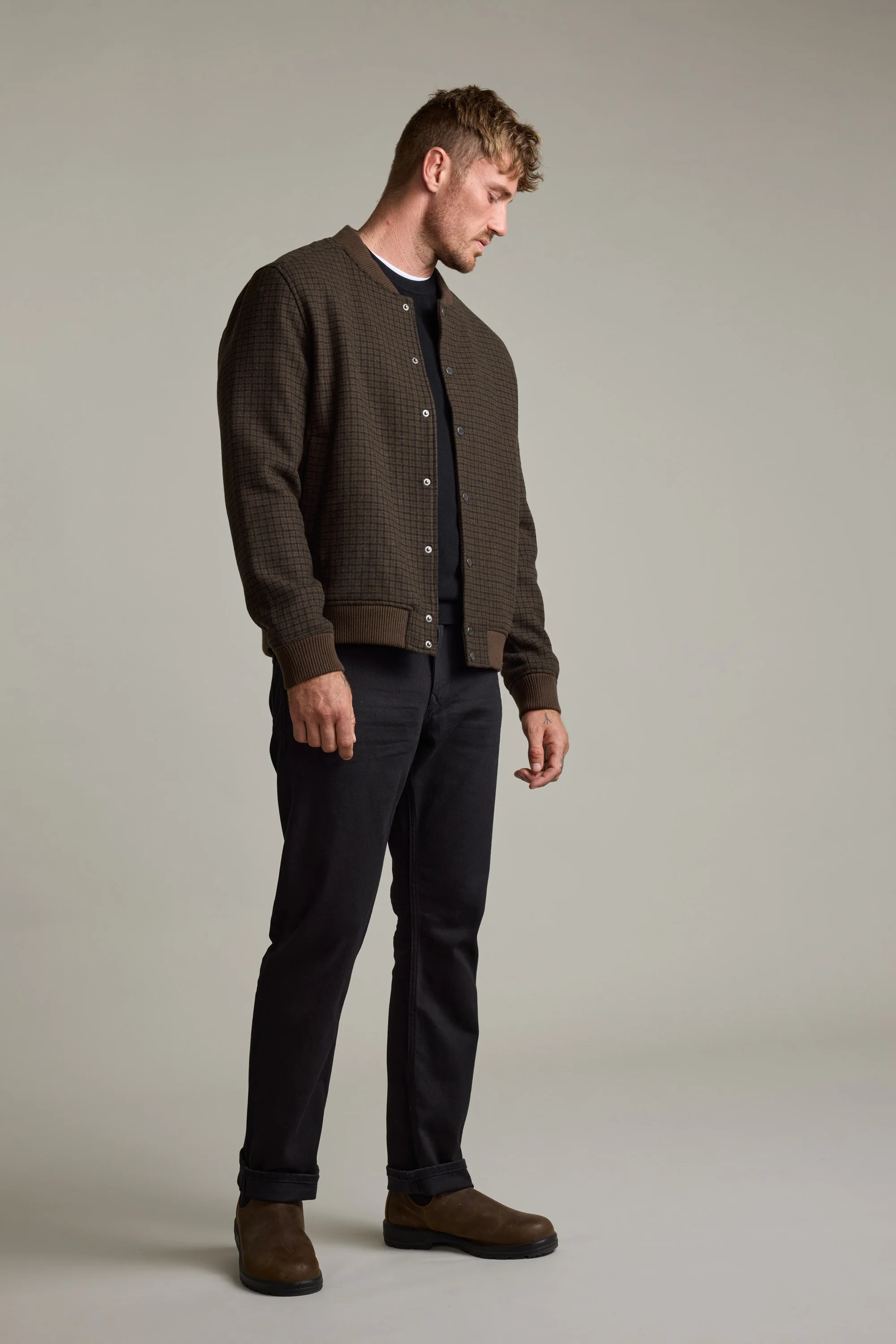 Leland Wool Bomber Jacket - Image 4