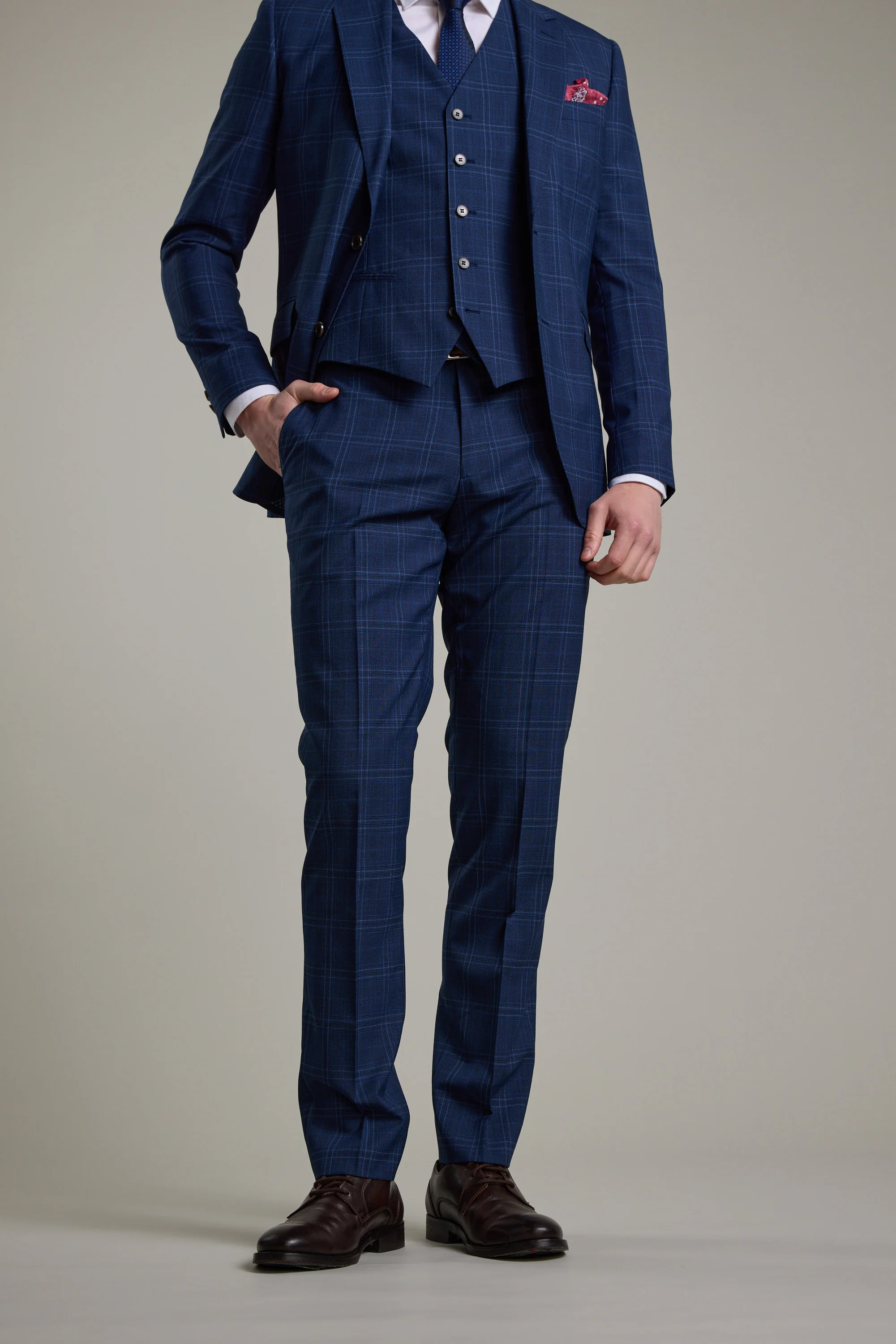Leonard Check Suit Trouser - Image 3