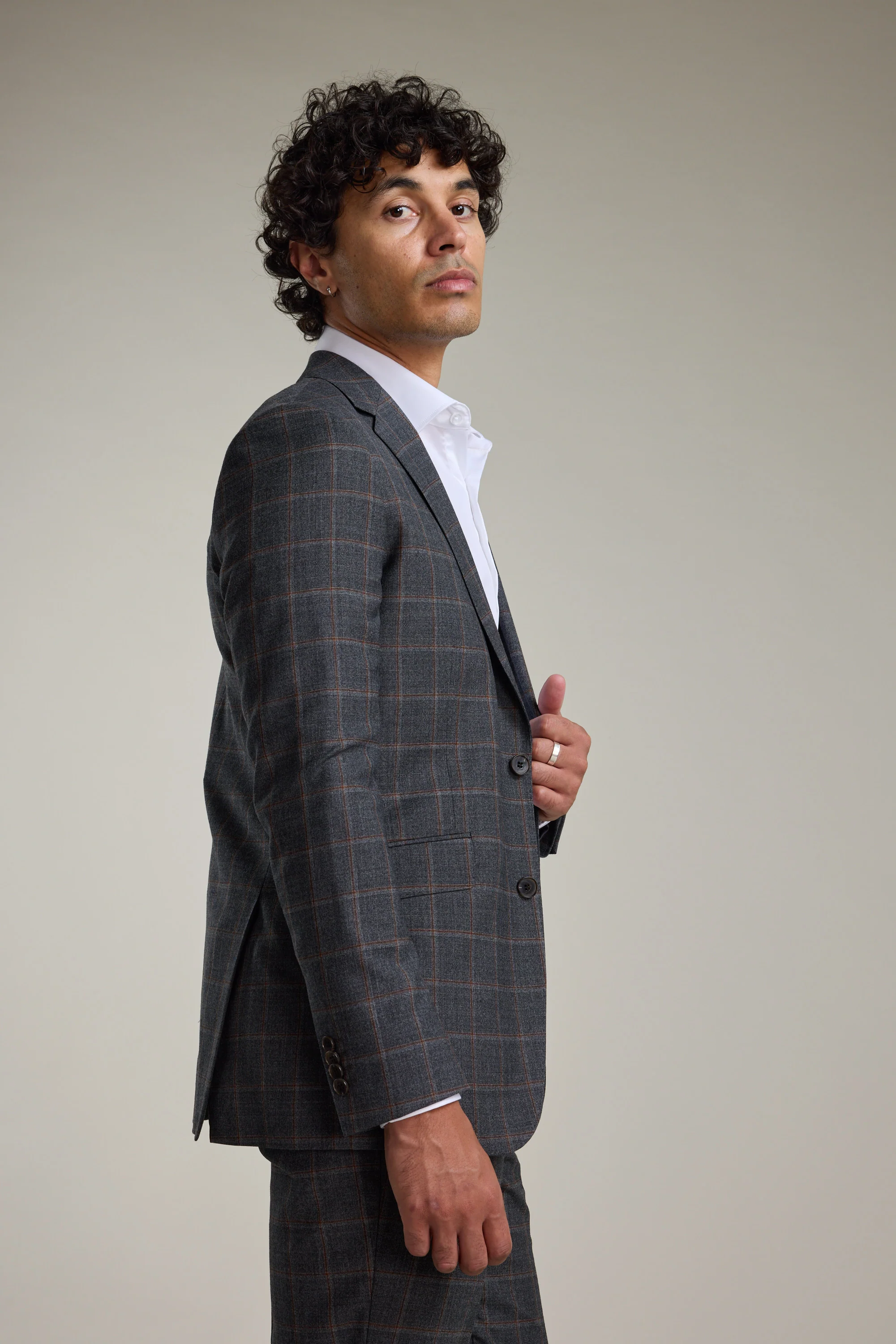 Lewood Check Suit Jacket - Image 2