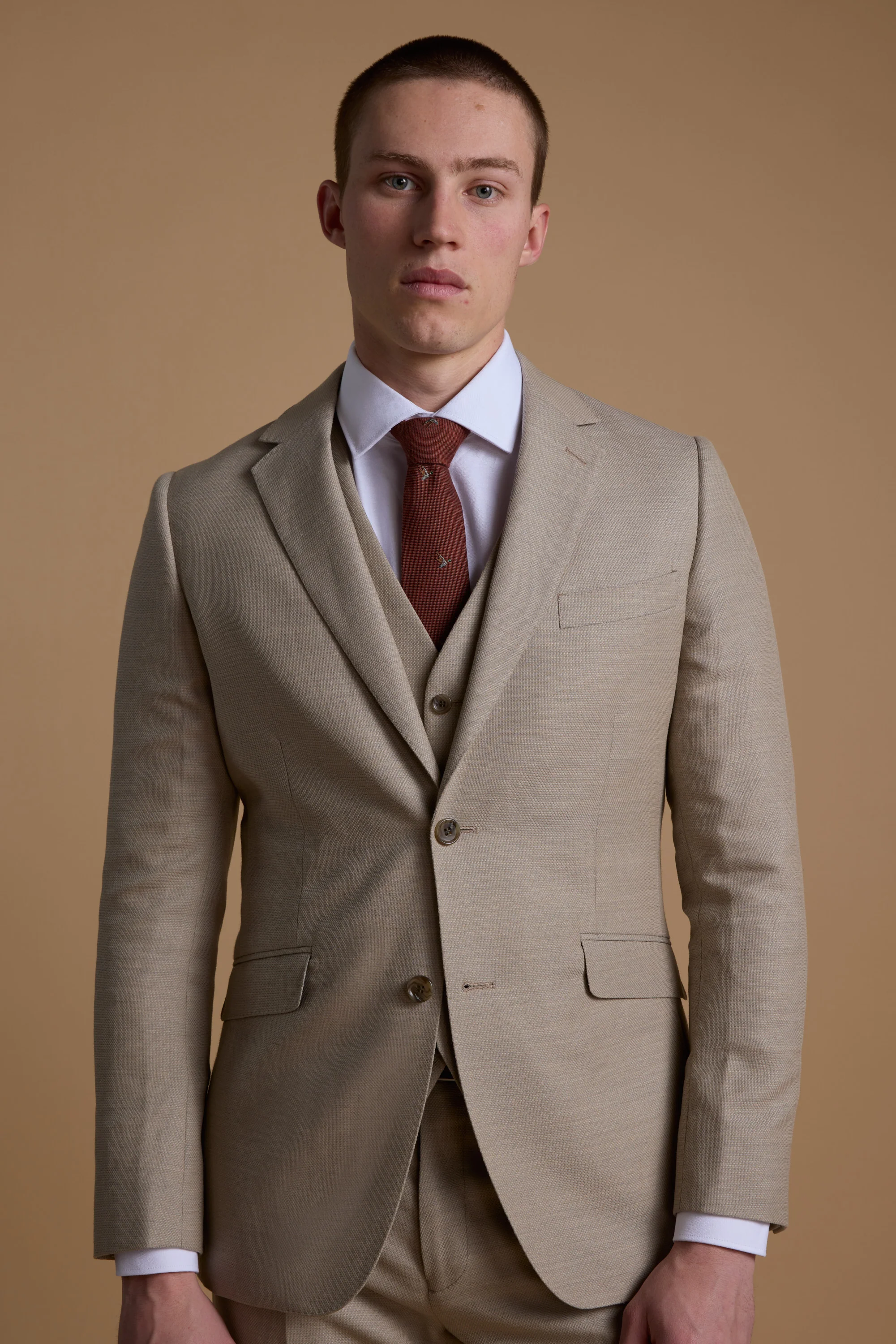 Lister Texture Waistcoat - Image 2