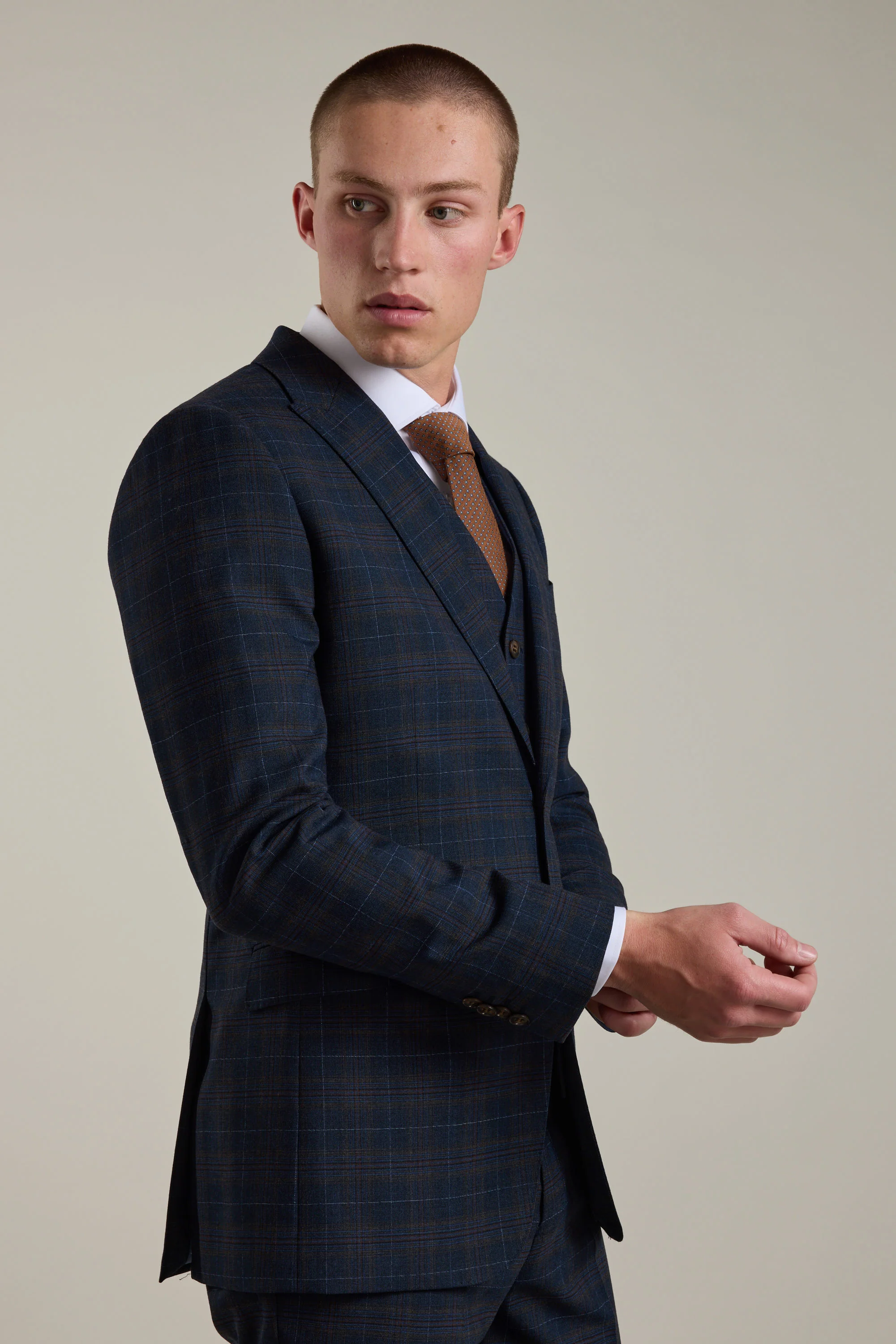 Lockhard Check Suit Jacket - Image 7