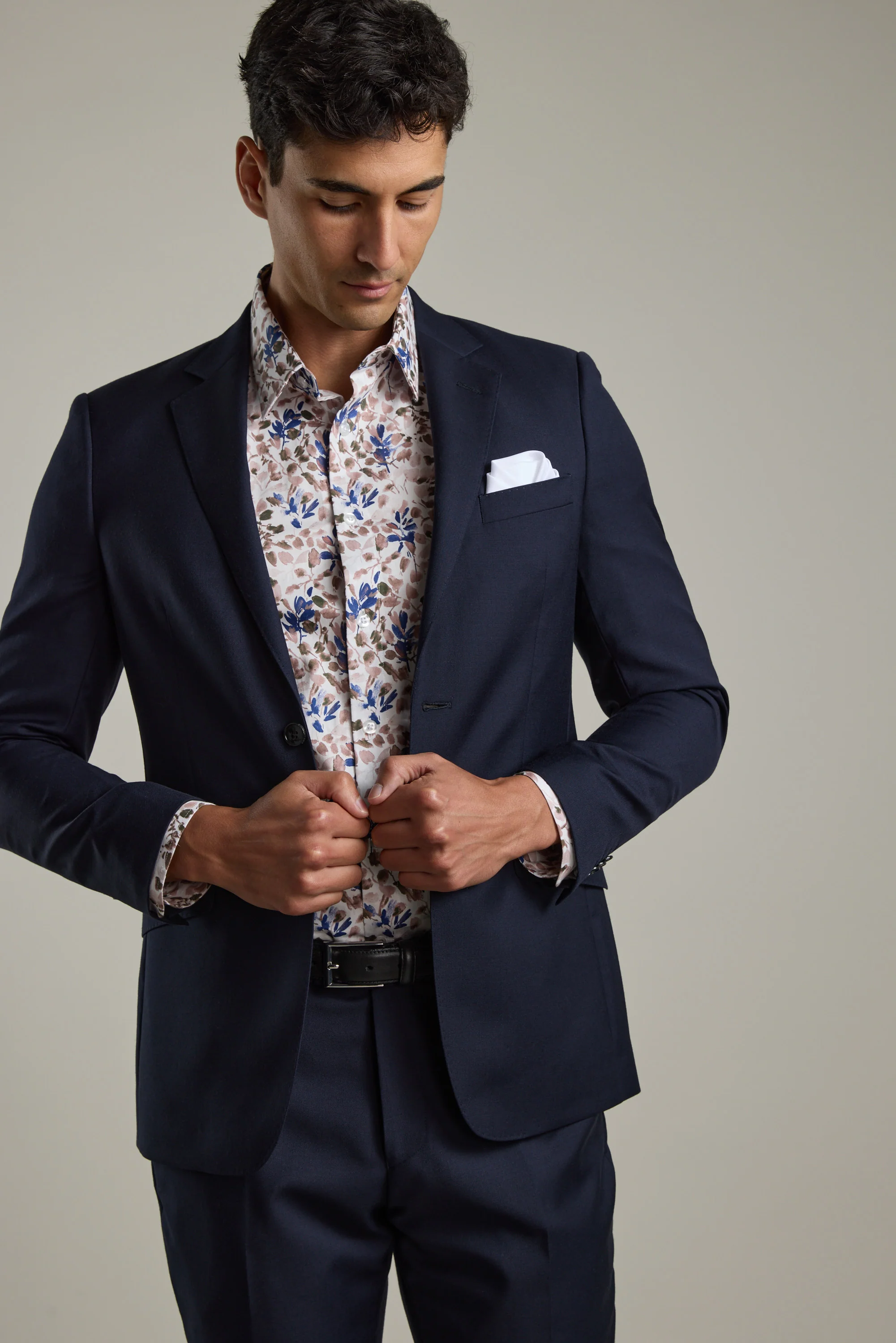 Lyon Print Business Shirt - Image 2