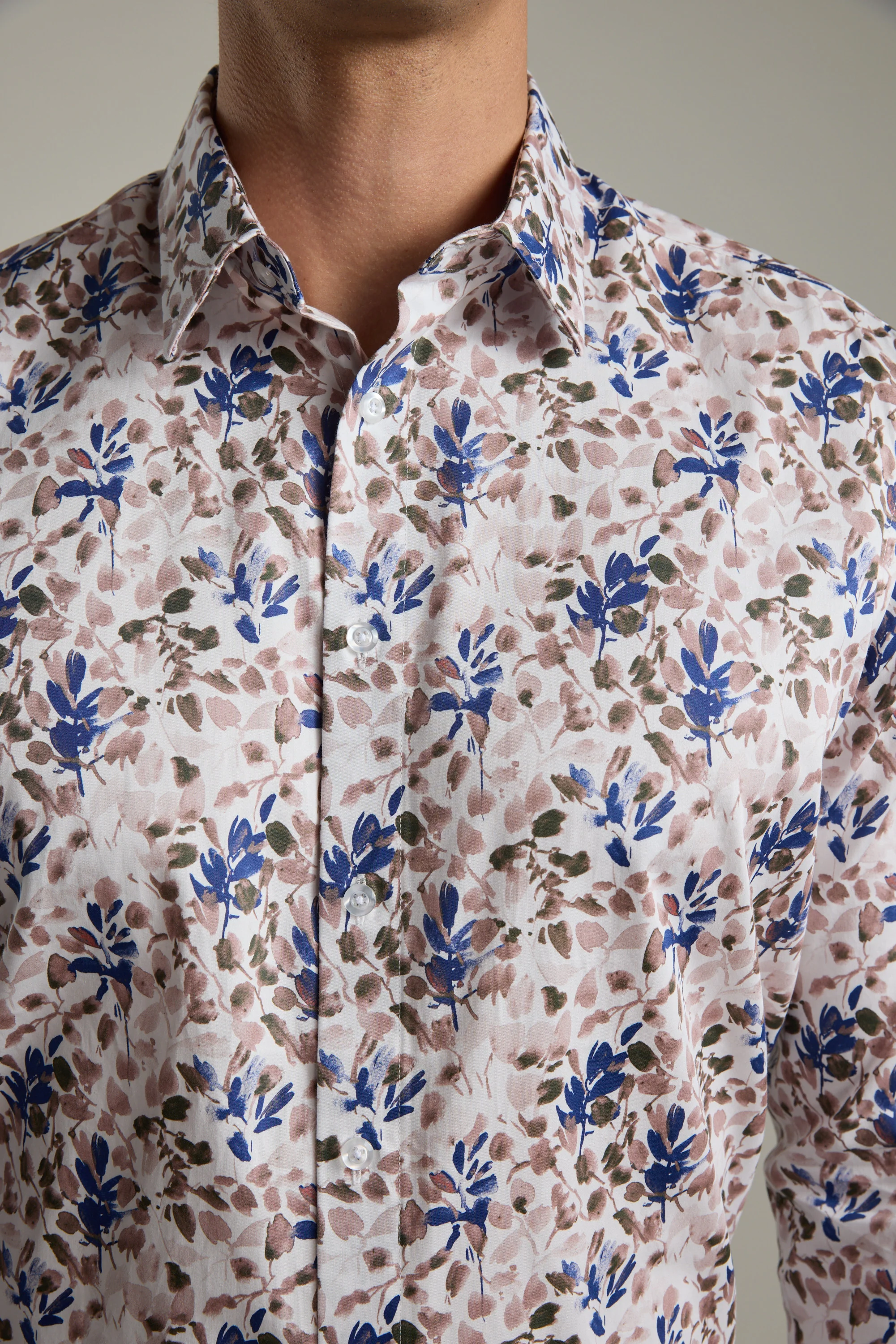 Lyon Print Business Shirt - Image 4